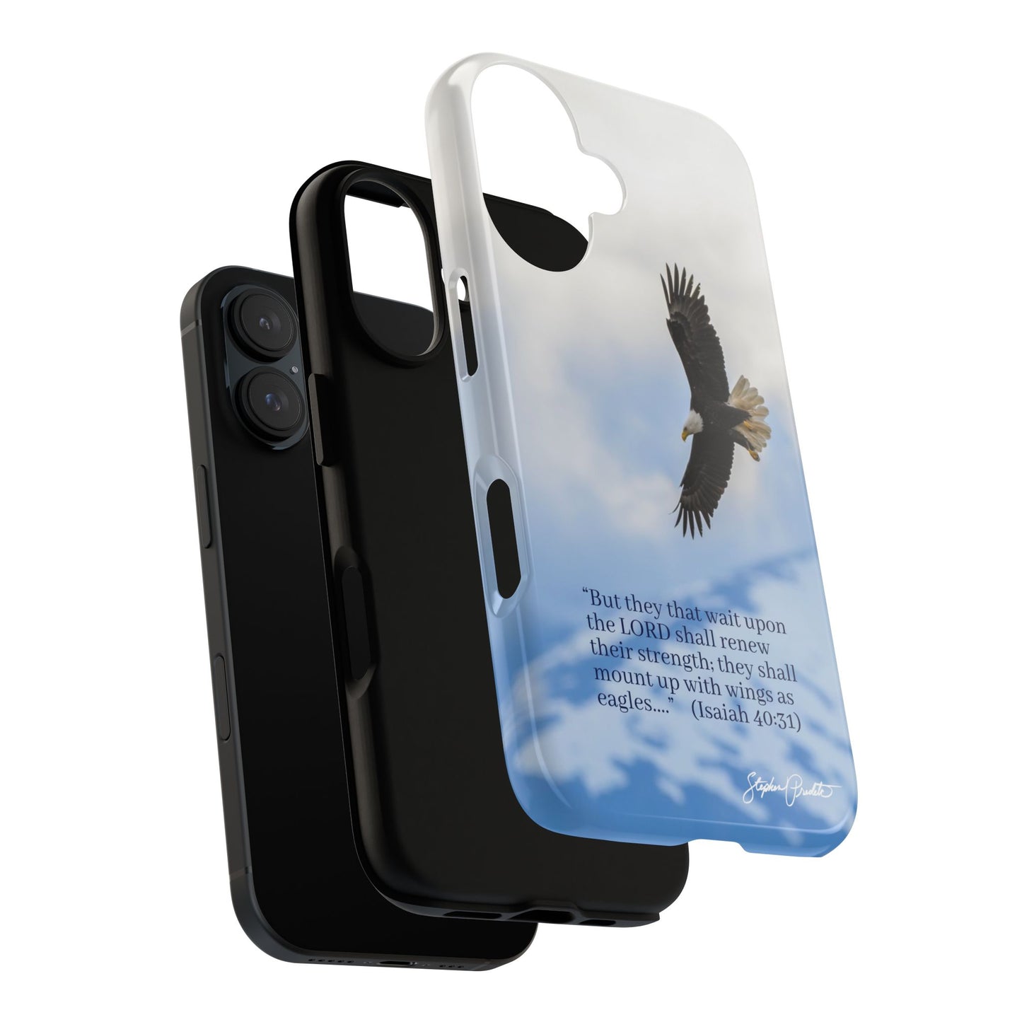 Phone Tough Case - Eagle Soaring in Alaska with Isaiah 40:31