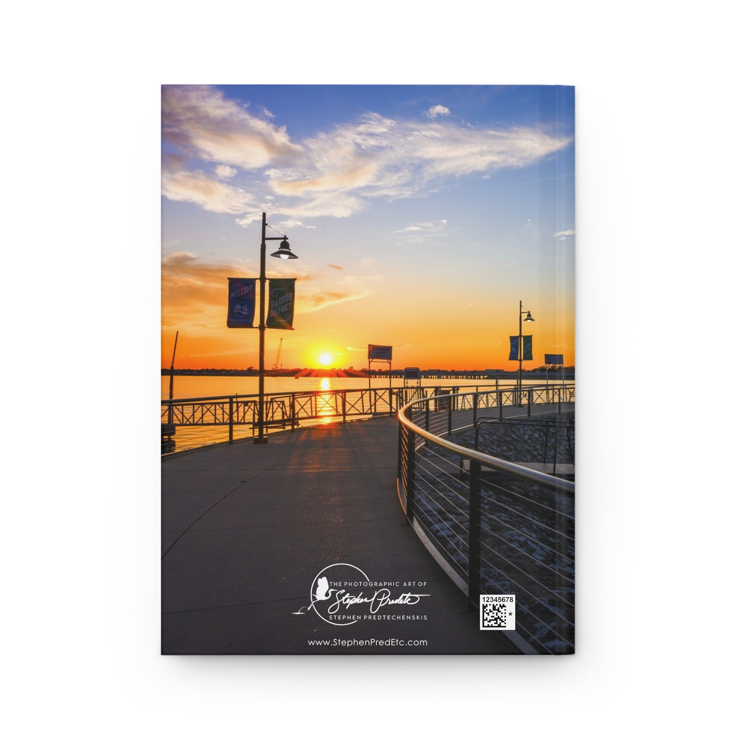 Hardcover Journal (Matte Finish) – Lighthouse at Sunset