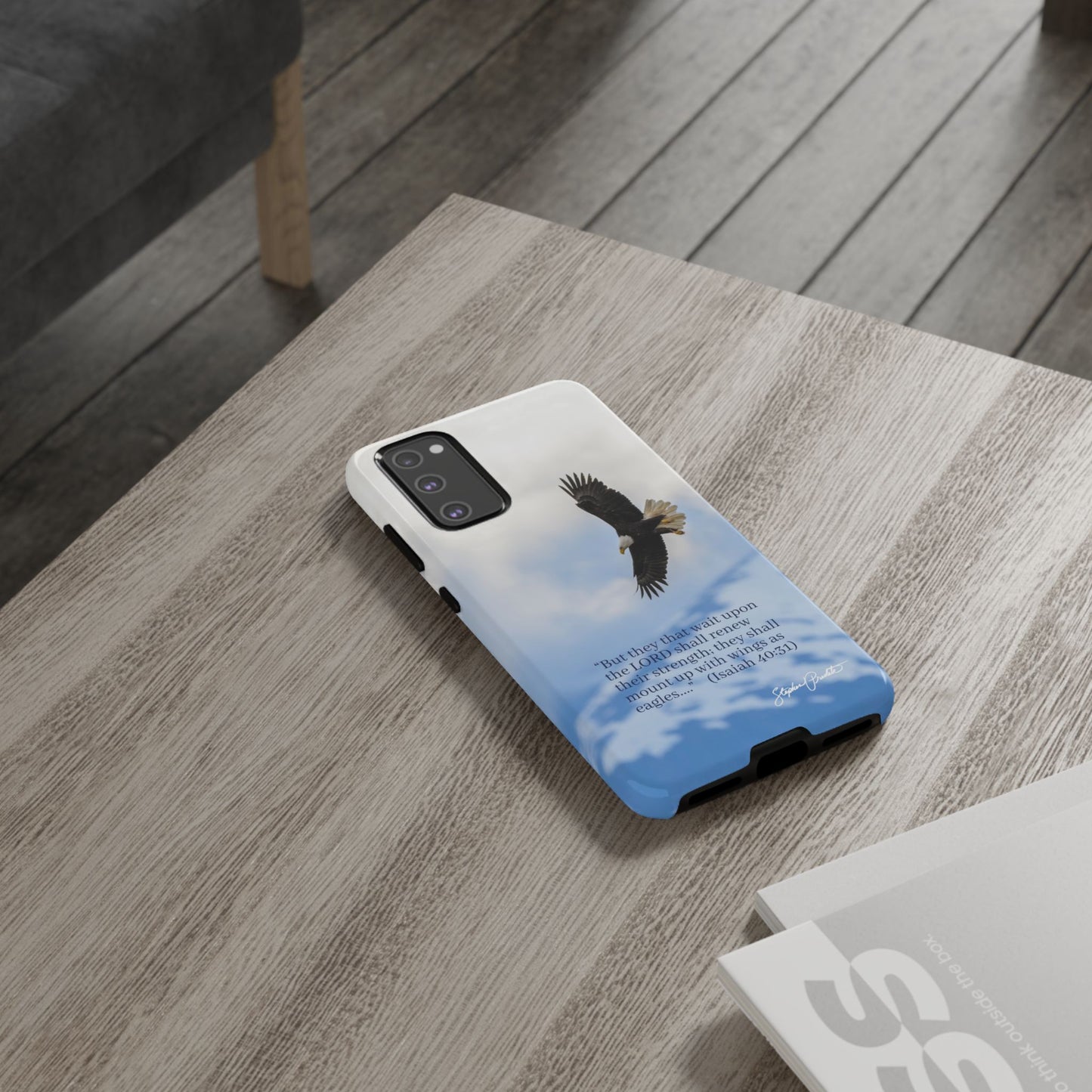 Phone Tough Case - Eagle Soaring in Alaska with Isaiah 40:31