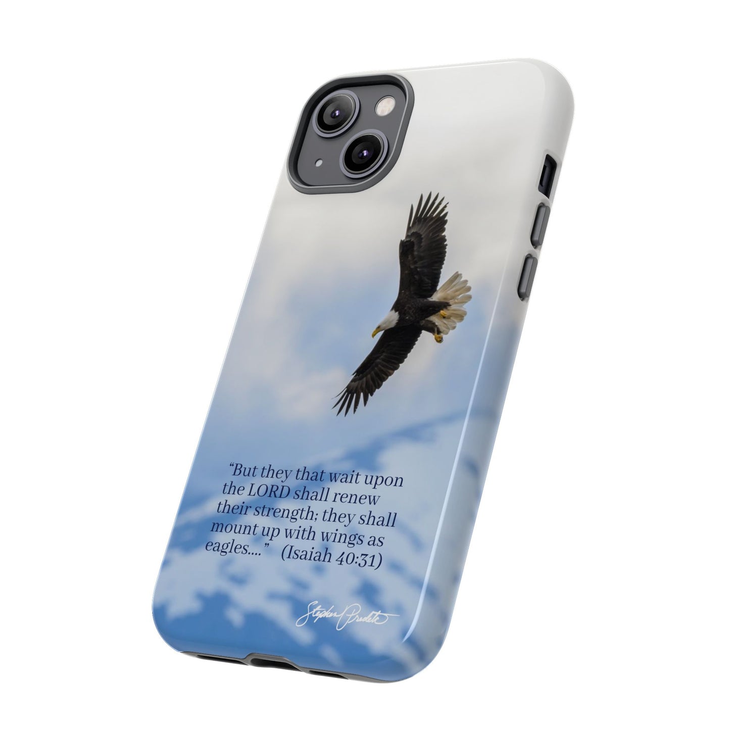 Phone Tough Case - Eagle Soaring in Alaska with Isaiah 40:31