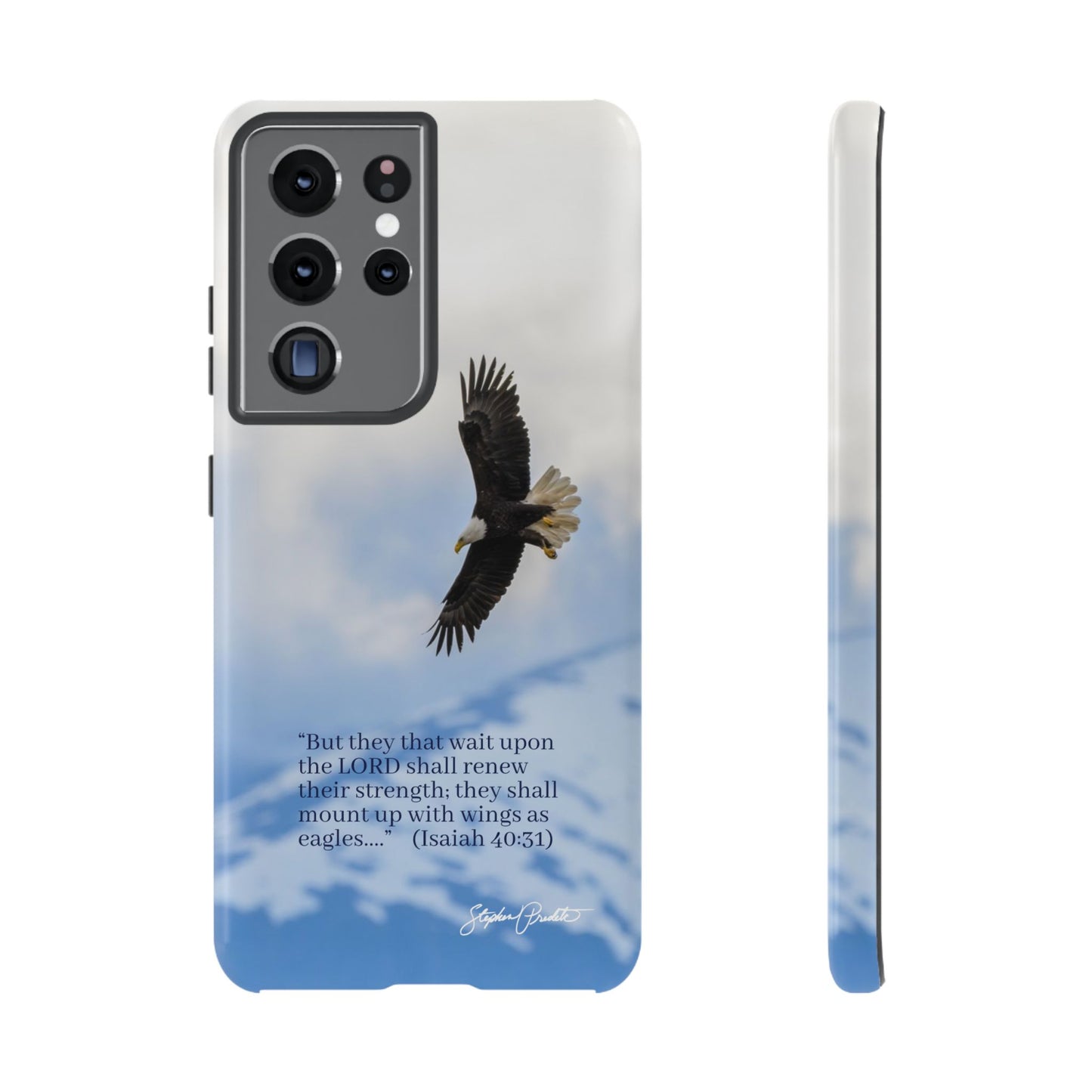 Phone Tough Case - Eagle Soaring in Alaska with Isaiah 40:31