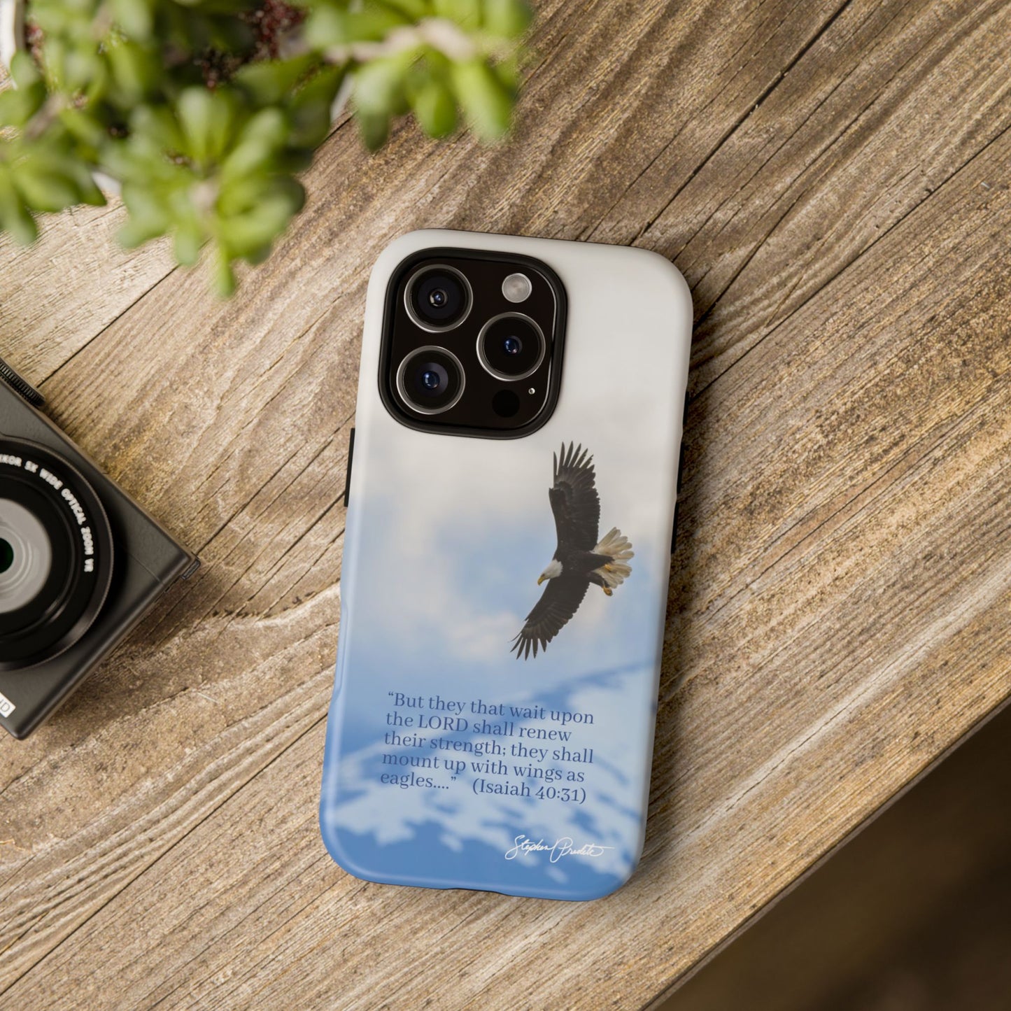 Phone Tough Case - Eagle Soaring in Alaska with Isaiah 40:31