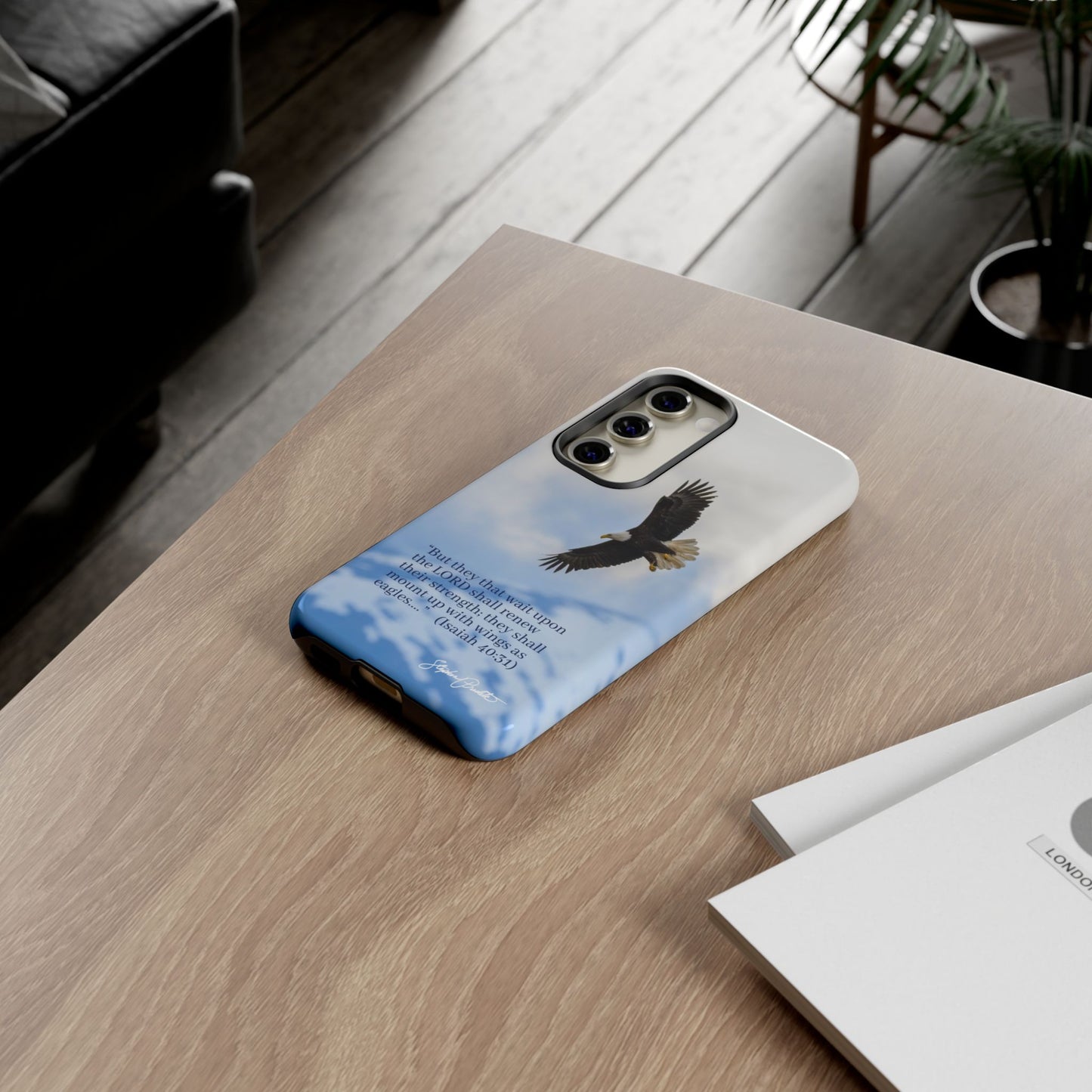 Phone Tough Case - Eagle Soaring in Alaska with Isaiah 40:31