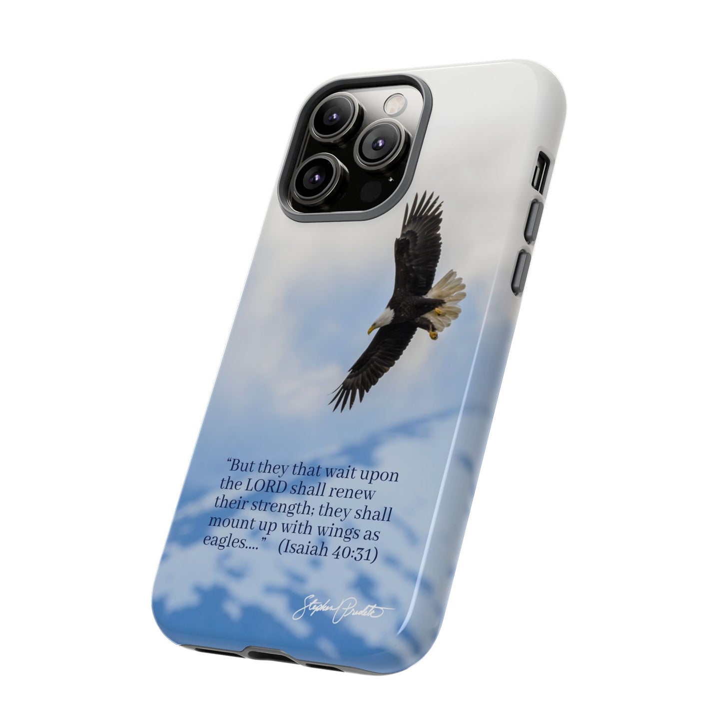 Phone Tough Case - Eagle Soaring in Alaska with Isaiah 40:31