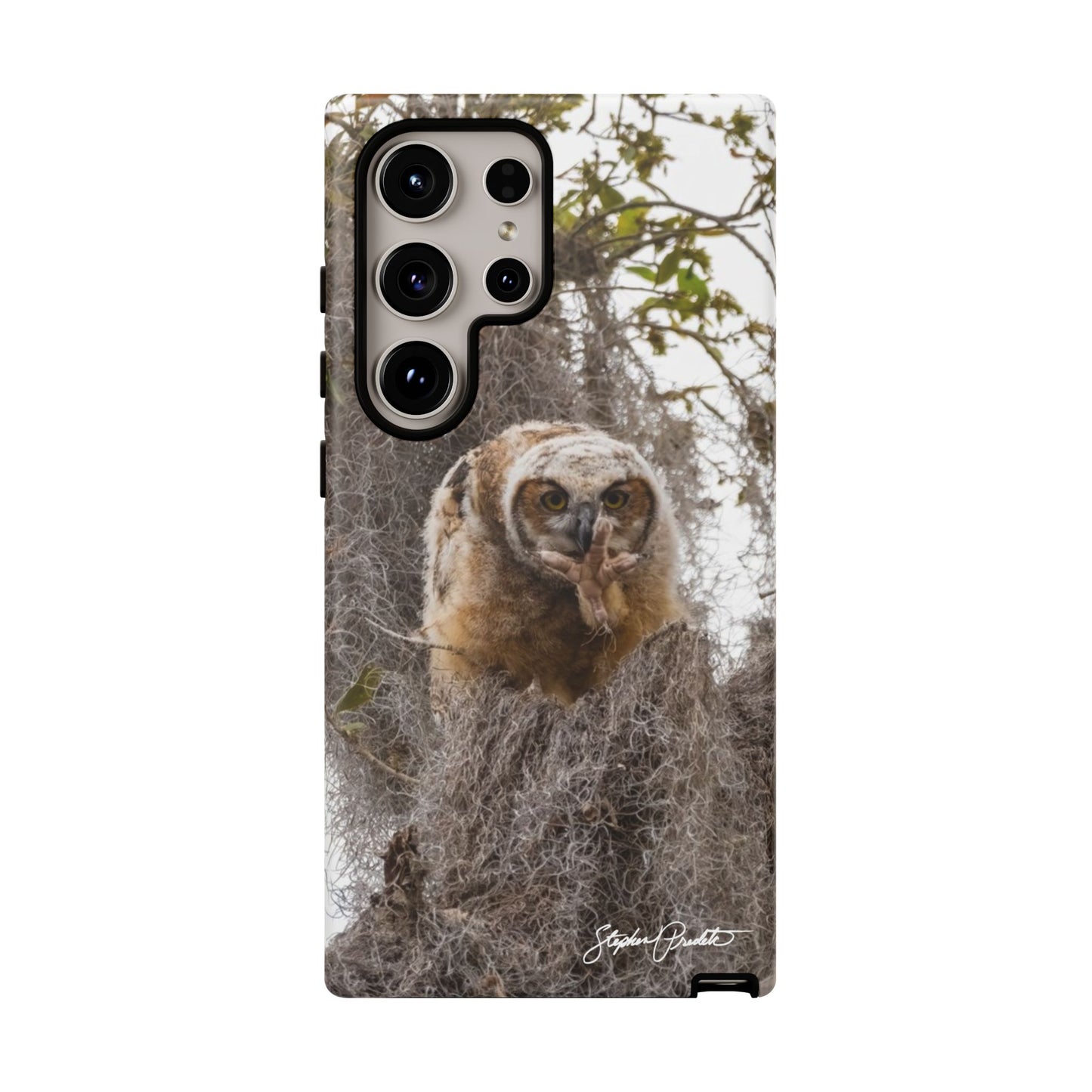 Phone Tough Case -- Great Horned Owlet "Baby Yoda"