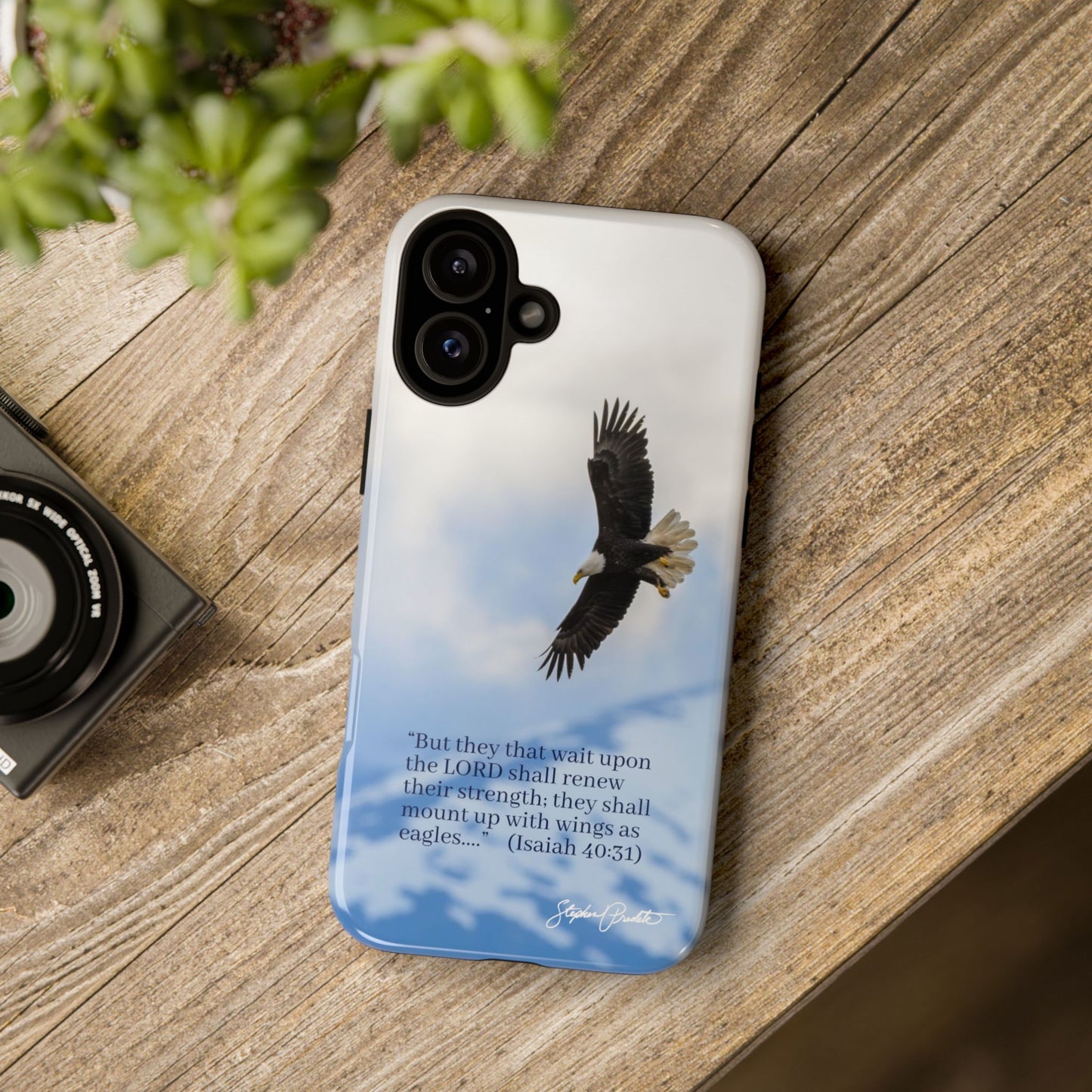Phone Tough Case - Eagle Soaring in Alaska with Isaiah 40:31