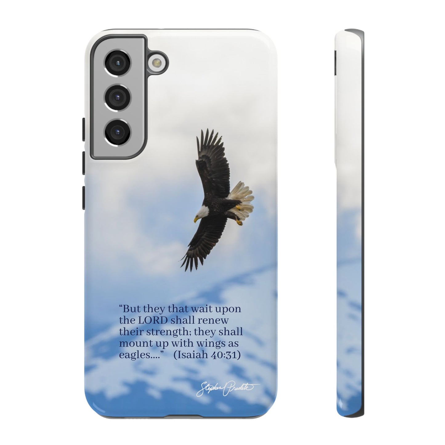 Phone Tough Case - Eagle Soaring in Alaska with Isaiah 40:31