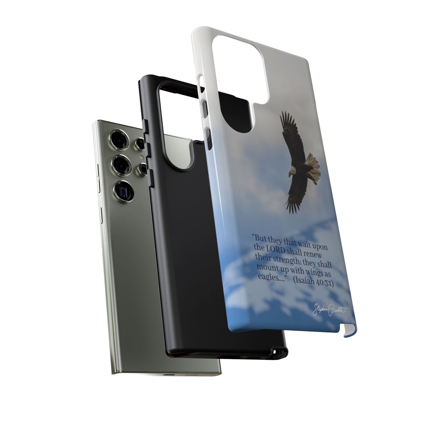 Phone Tough Case - Eagle Soaring in Alaska with Isaiah 40:31
