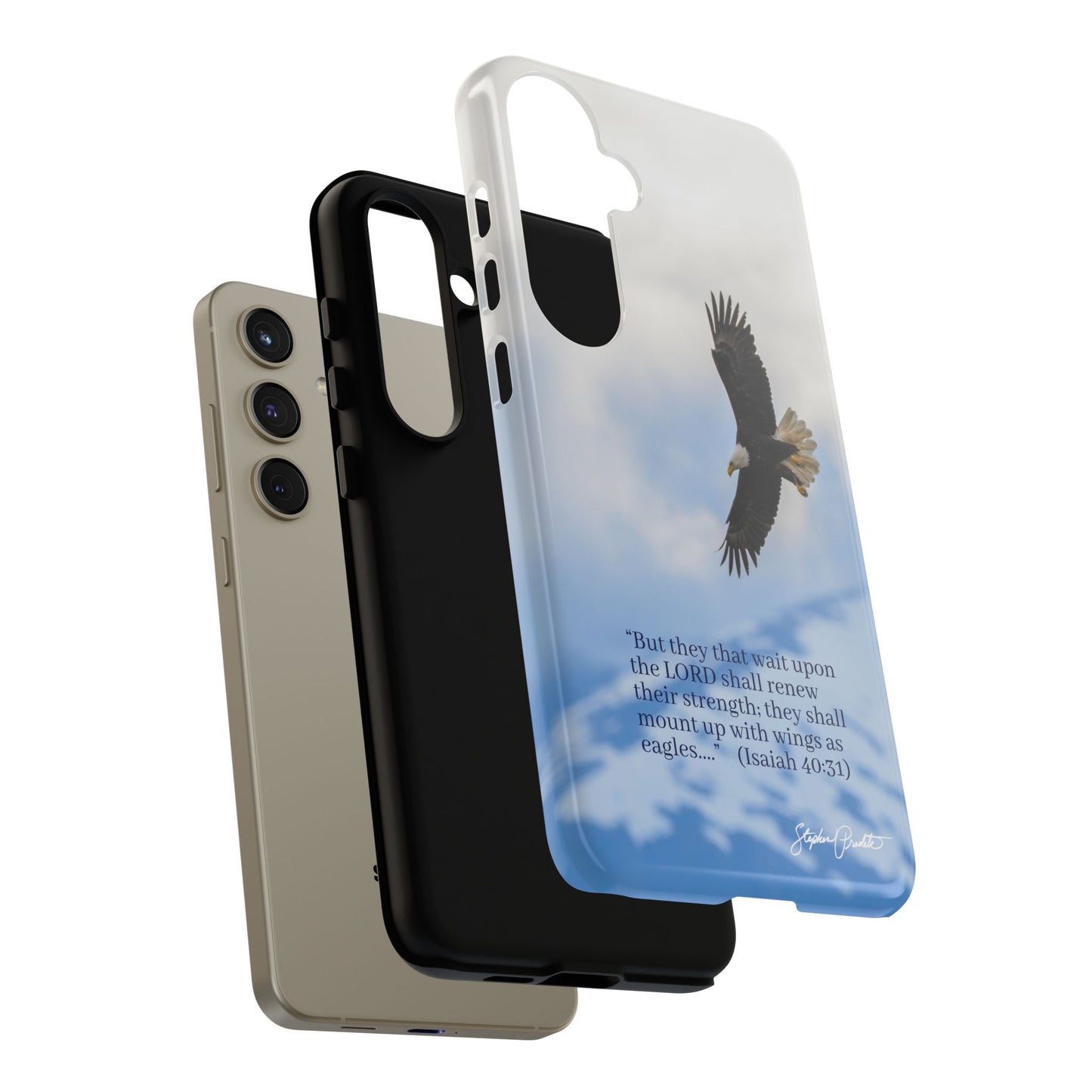 Phone Tough Case - Eagle Soaring in Alaska with Isaiah 40:31