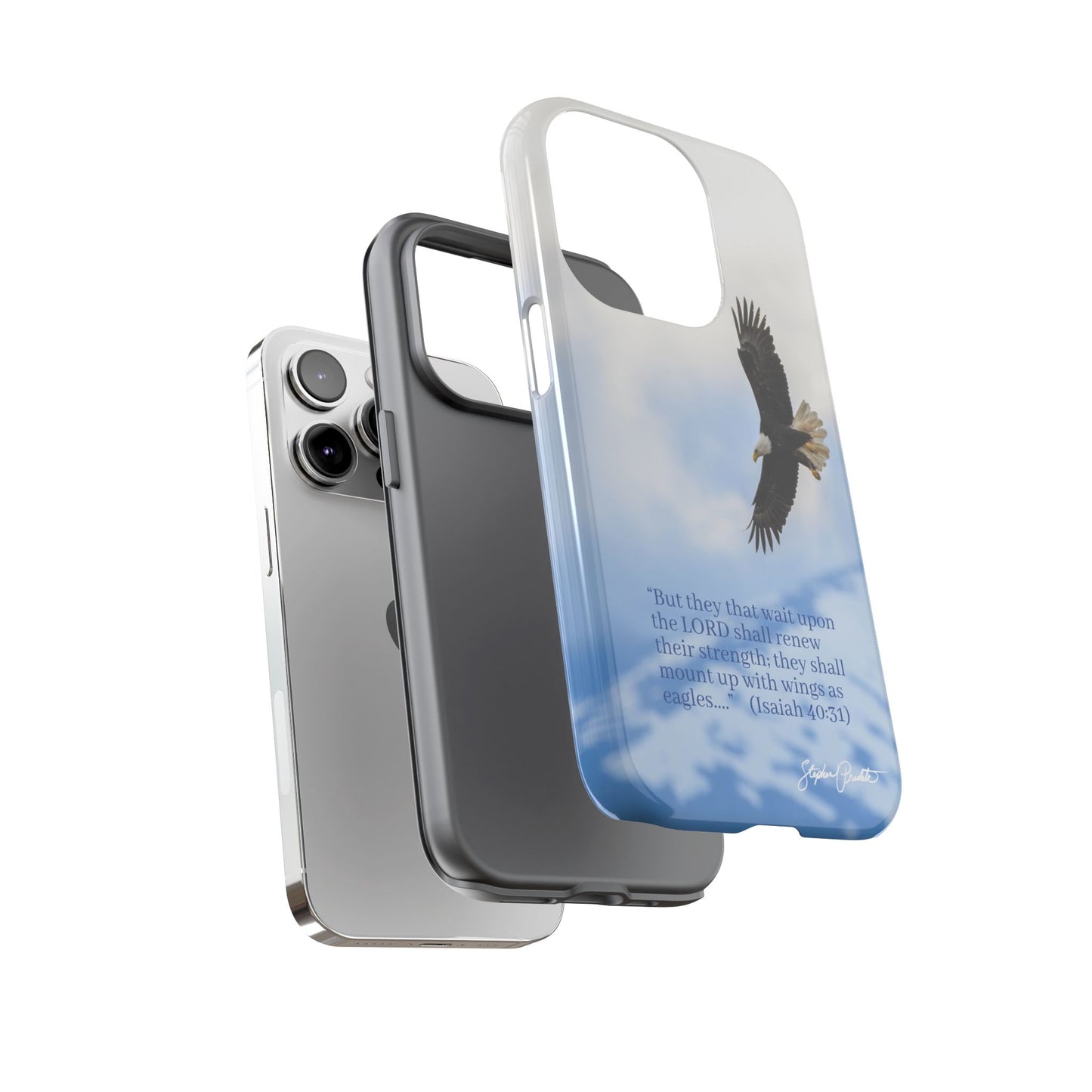 Phone Tough Case - Eagle Soaring in Alaska with Isaiah 40:31