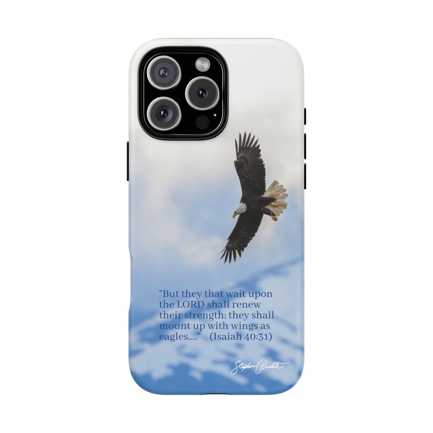 Phone Tough Case - Eagle Soaring in Alaska with Isaiah 40:31