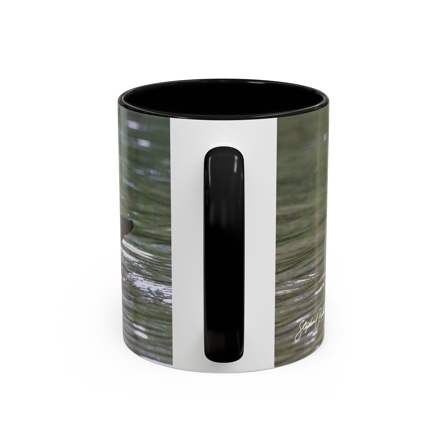 Accent Coffee Mug (11oz, 15oz) -- Wood Ducks Kissing