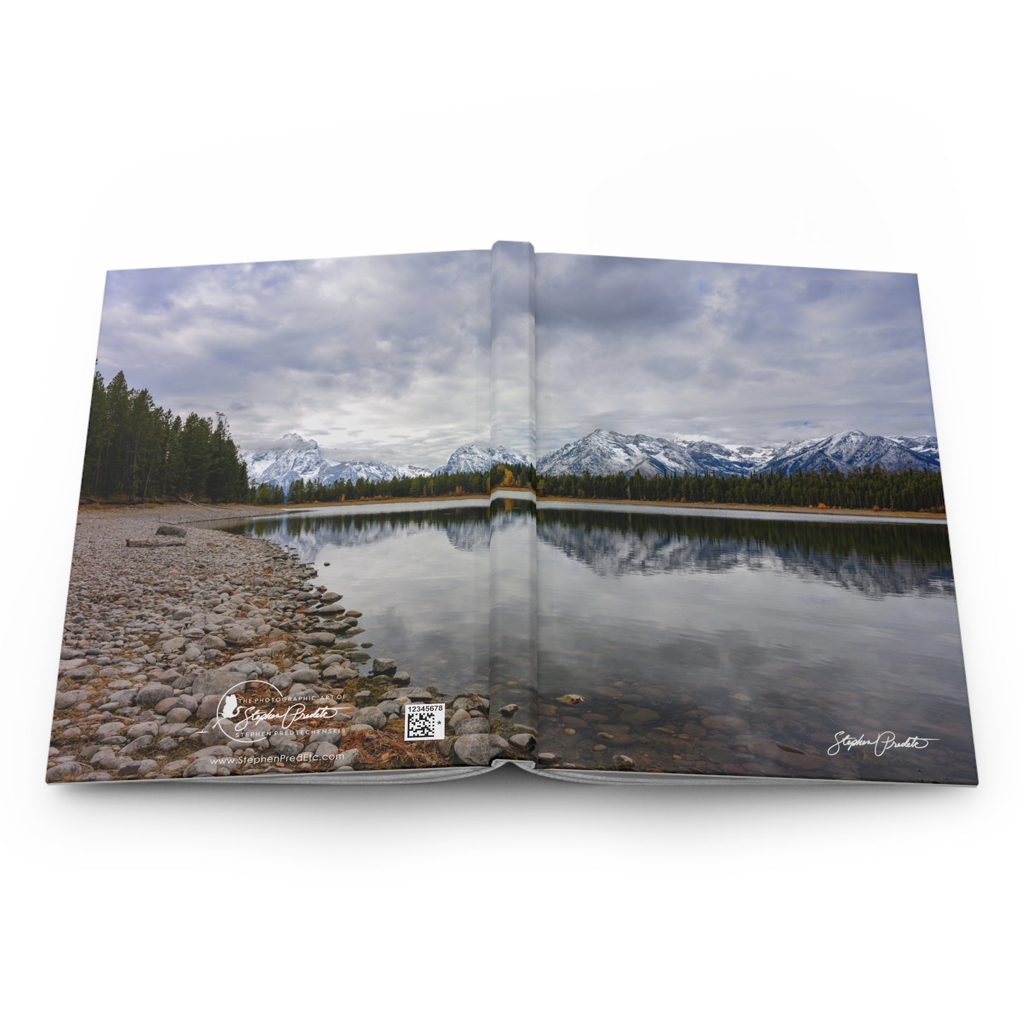 Hardcover Journal (Matte Finish) – Grand Teton Mountain Reflections