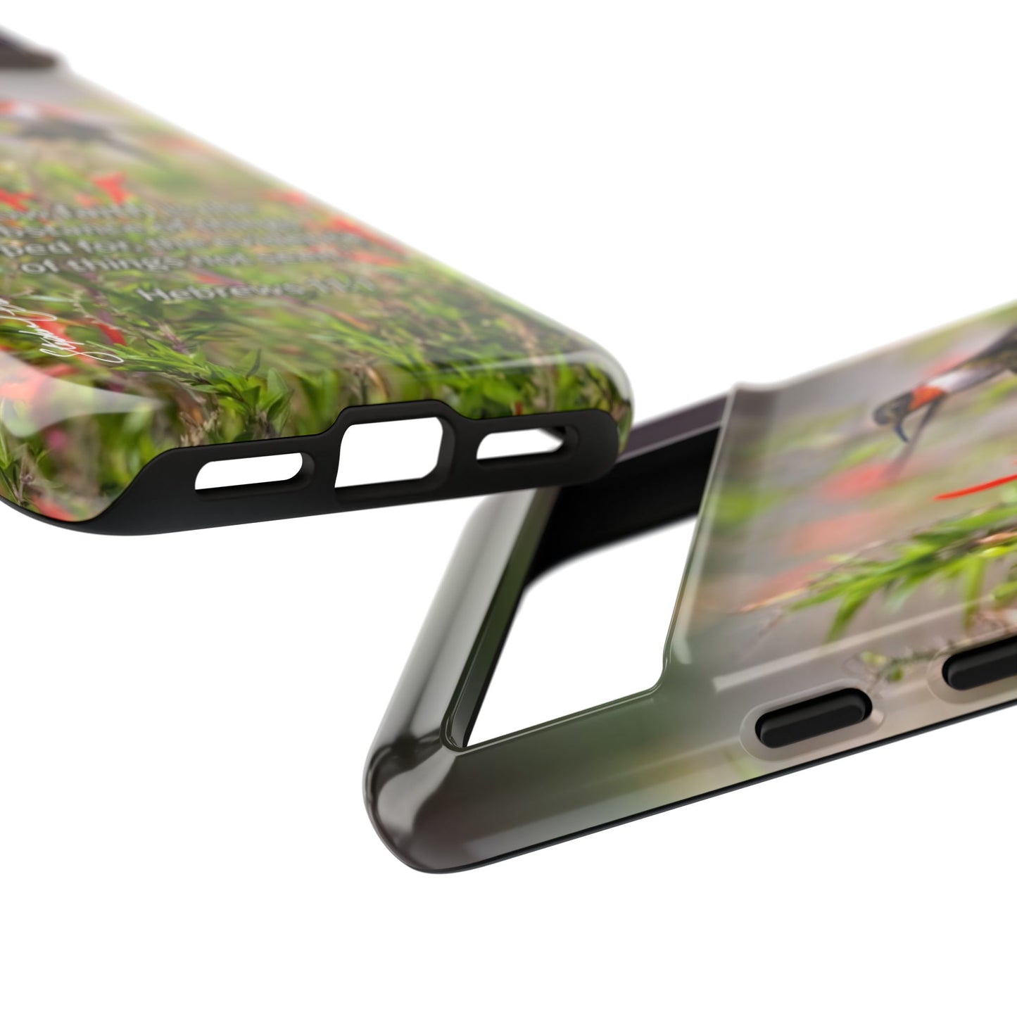 Phone Tough Case -- Heb. 11:1 -- Ruby-throated Hummingbird