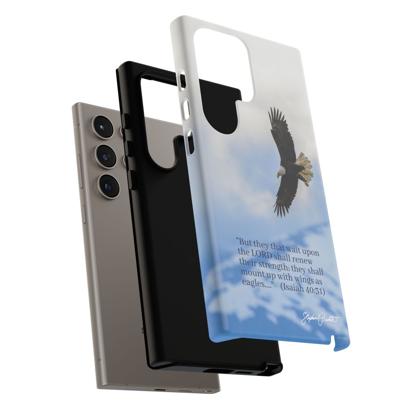 Phone Tough Case - Eagle Soaring in Alaska with Isaiah 40:31