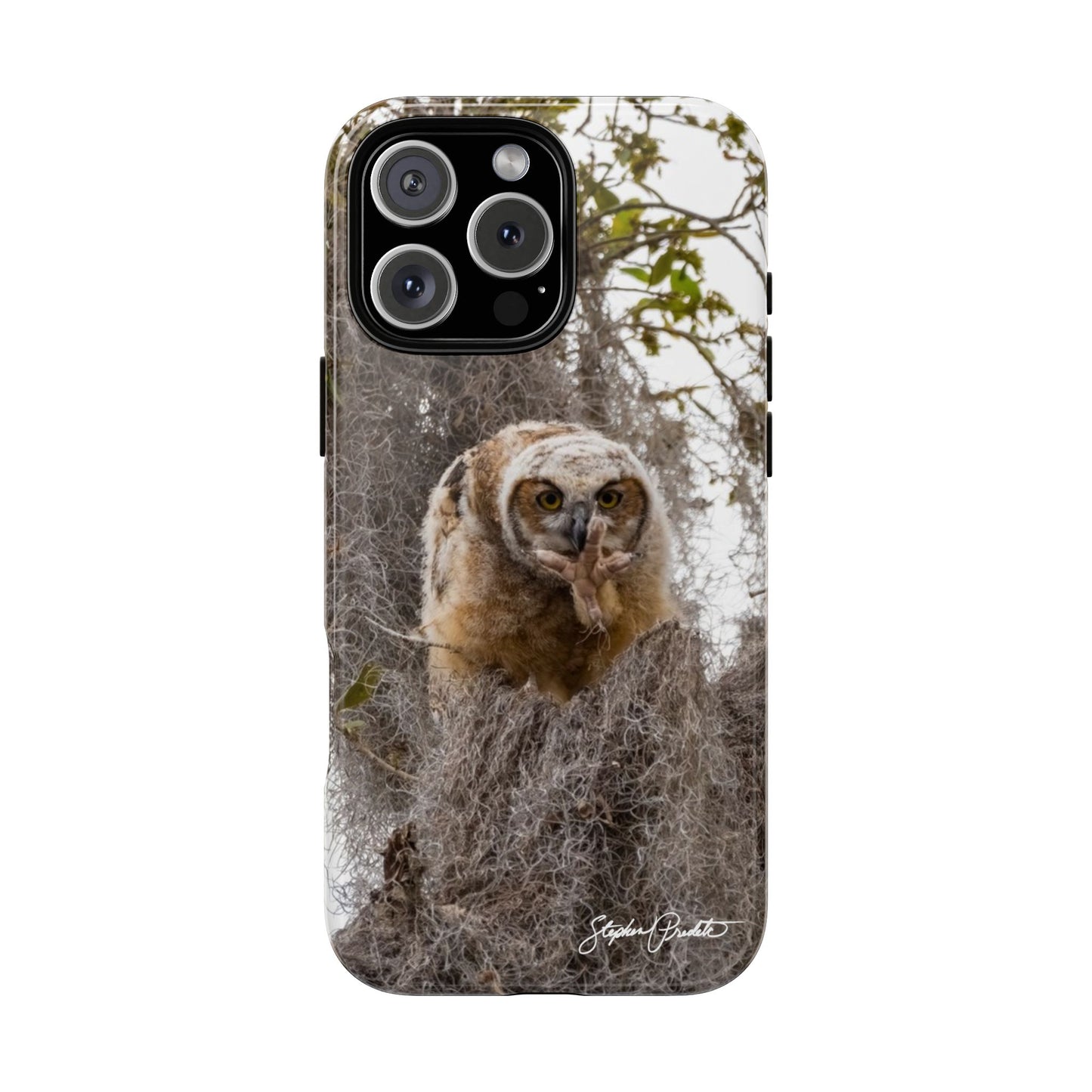 Phone Tough Case -- Great Horned Owlet "Baby Yoda"