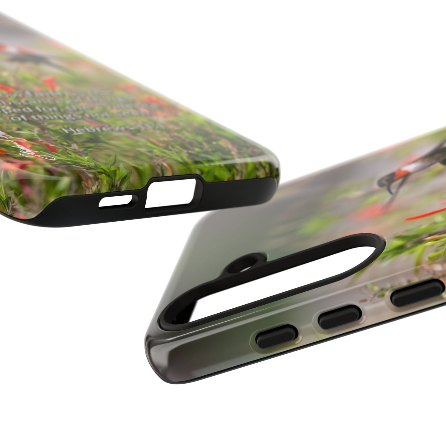 Phone Tough Case -- Heb. 11:1 -- Ruby-throated Hummingbird