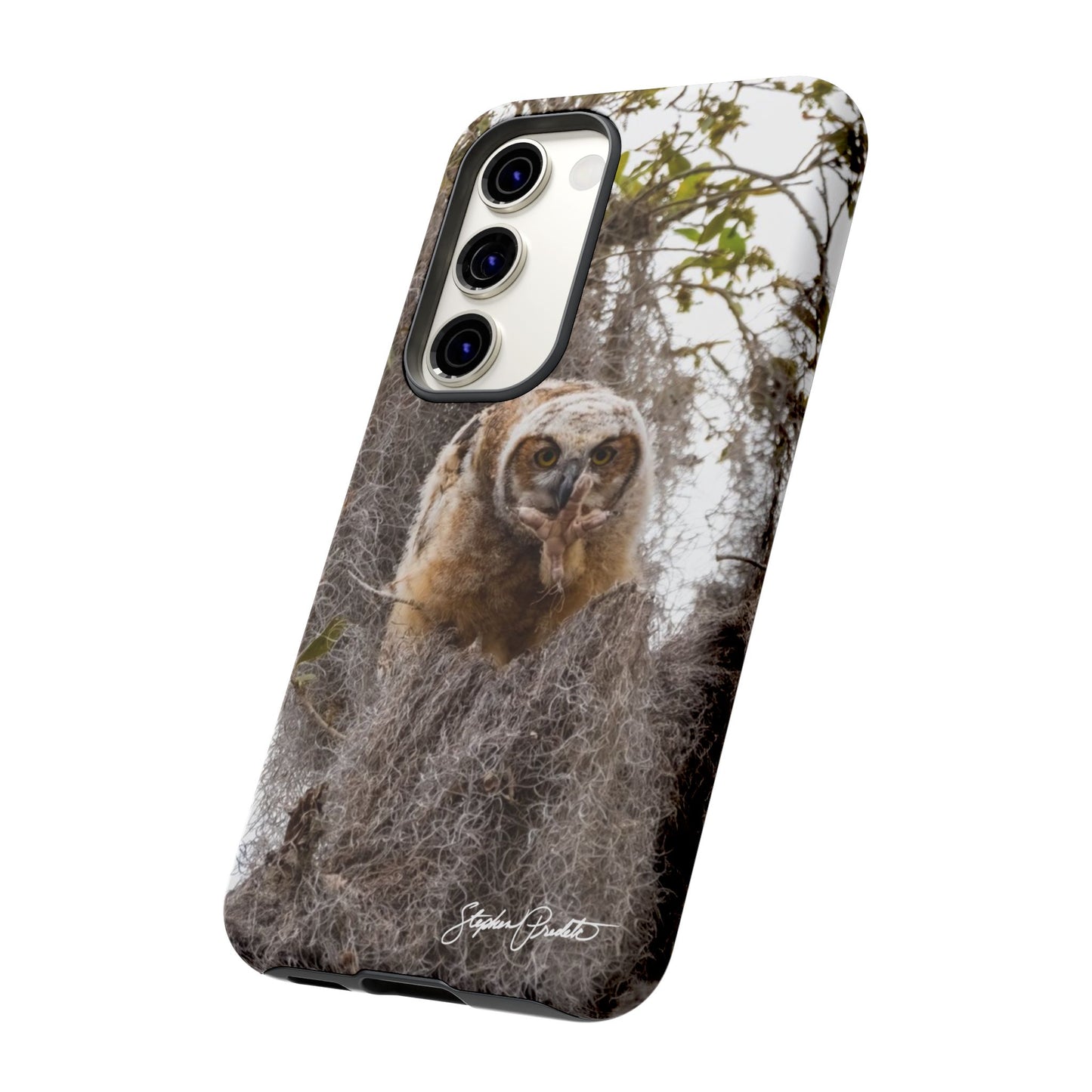 Phone Tough Case -- Great Horned Owlet "Baby Yoda"