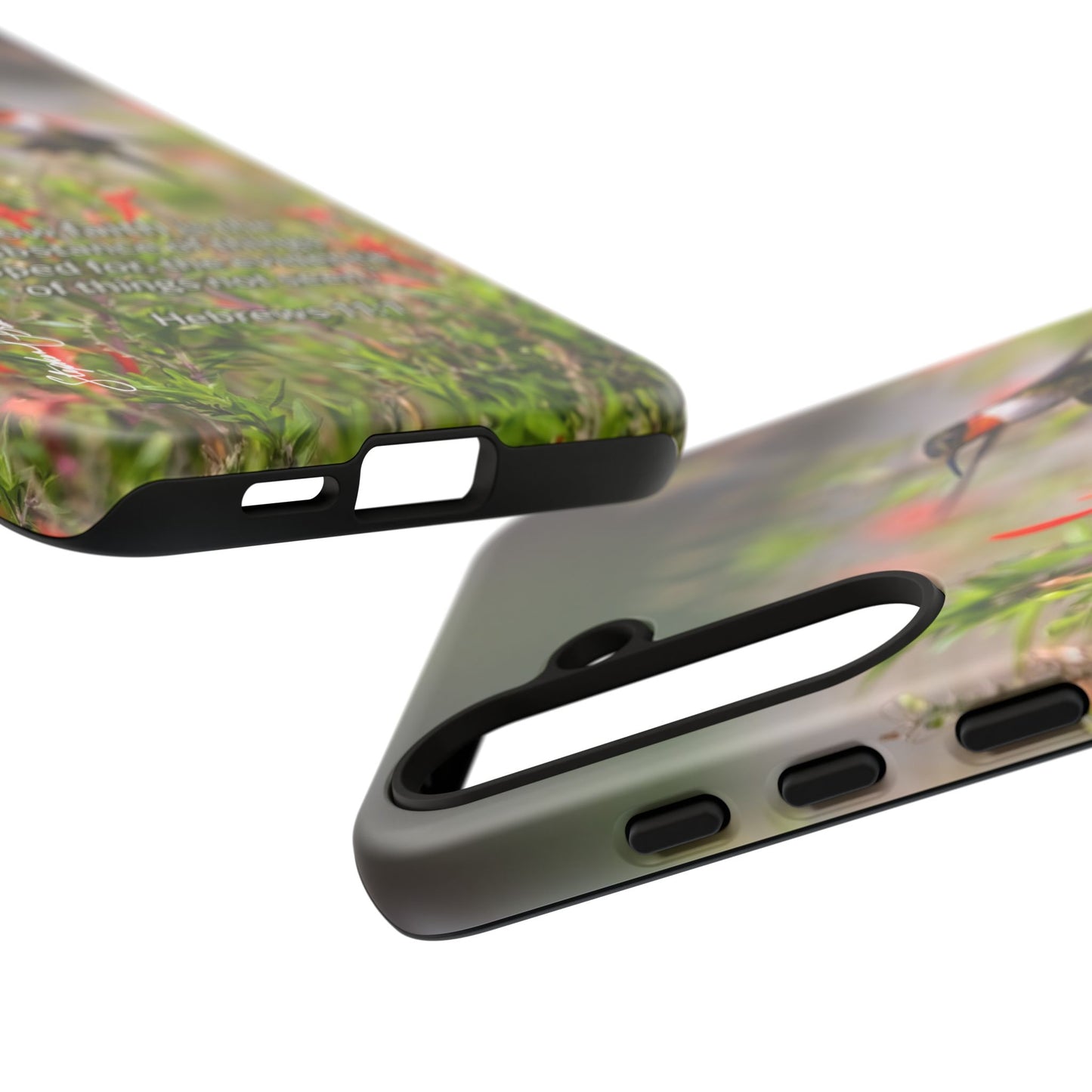 Phone Tough Case -- Heb. 11:1 -- Ruby-throated Hummingbird