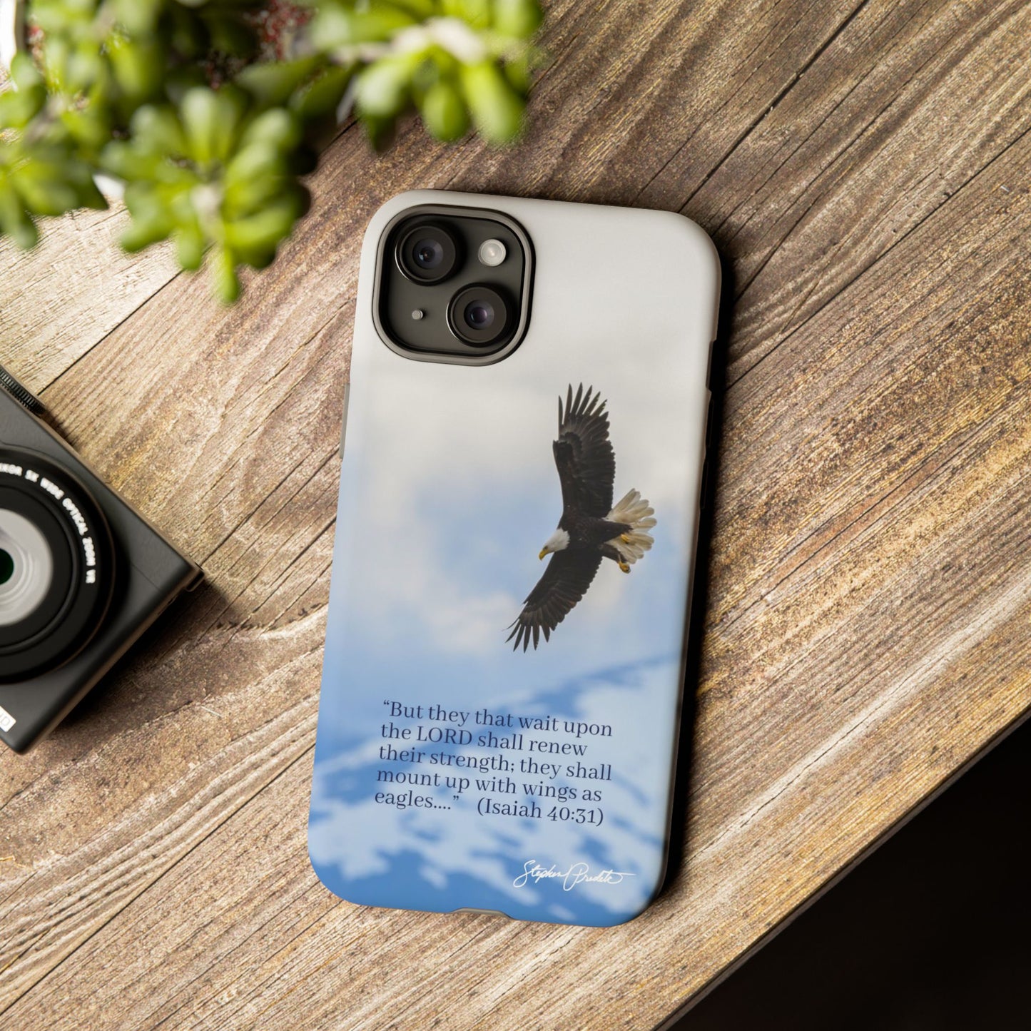 Phone Tough Case - Eagle Soaring in Alaska with Isaiah 40:31