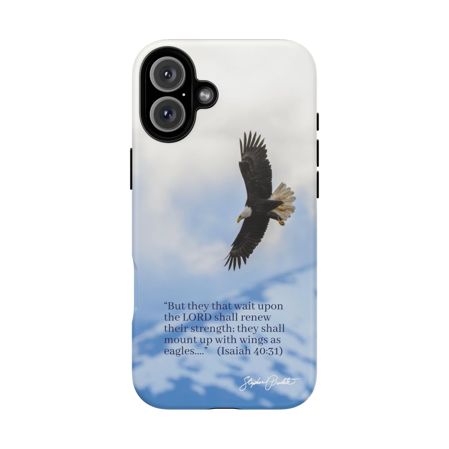 Phone Tough Case - Eagle Soaring in Alaska with Isaiah 40:31