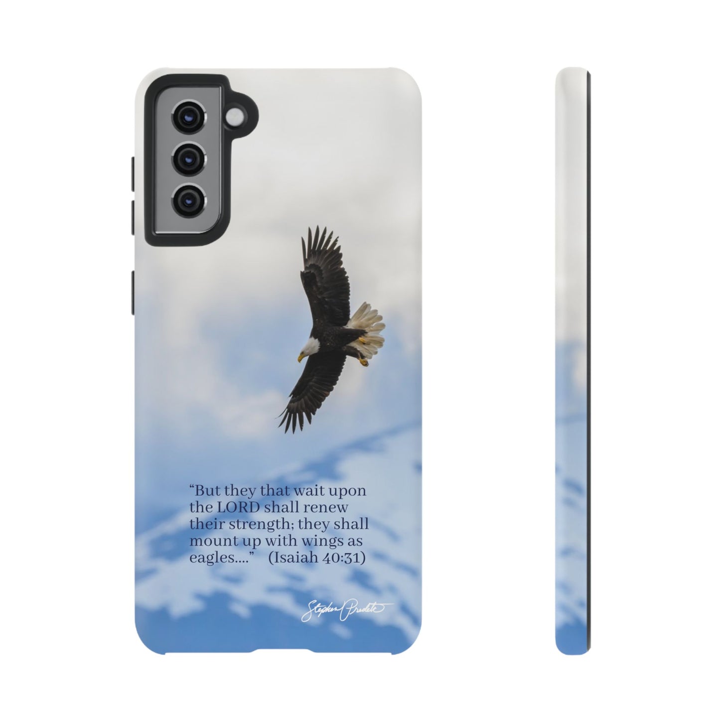 Phone Tough Case - Eagle Soaring in Alaska with Isaiah 40:31