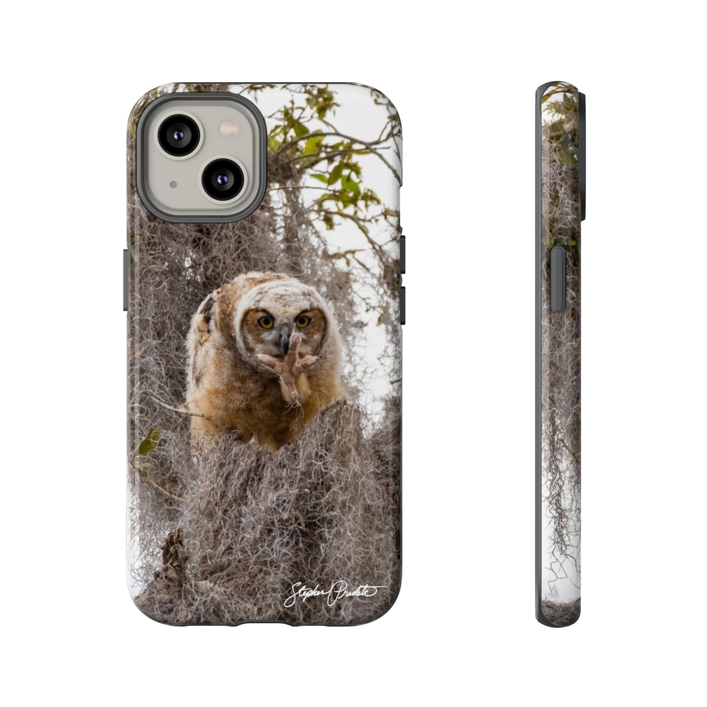 Phone Tough Case -- Great Horned Owlet "Baby Yoda"