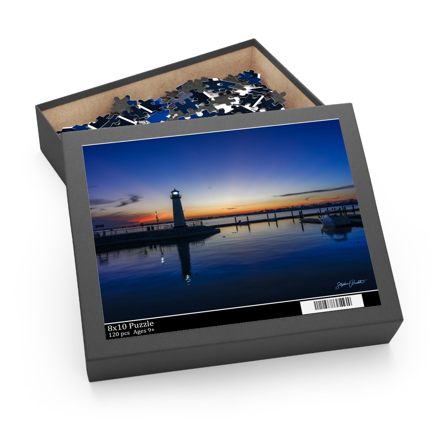 Jigsaw Puzzle -- Sunset  at the Harbor Lighthouse — 120/252/500-Piece