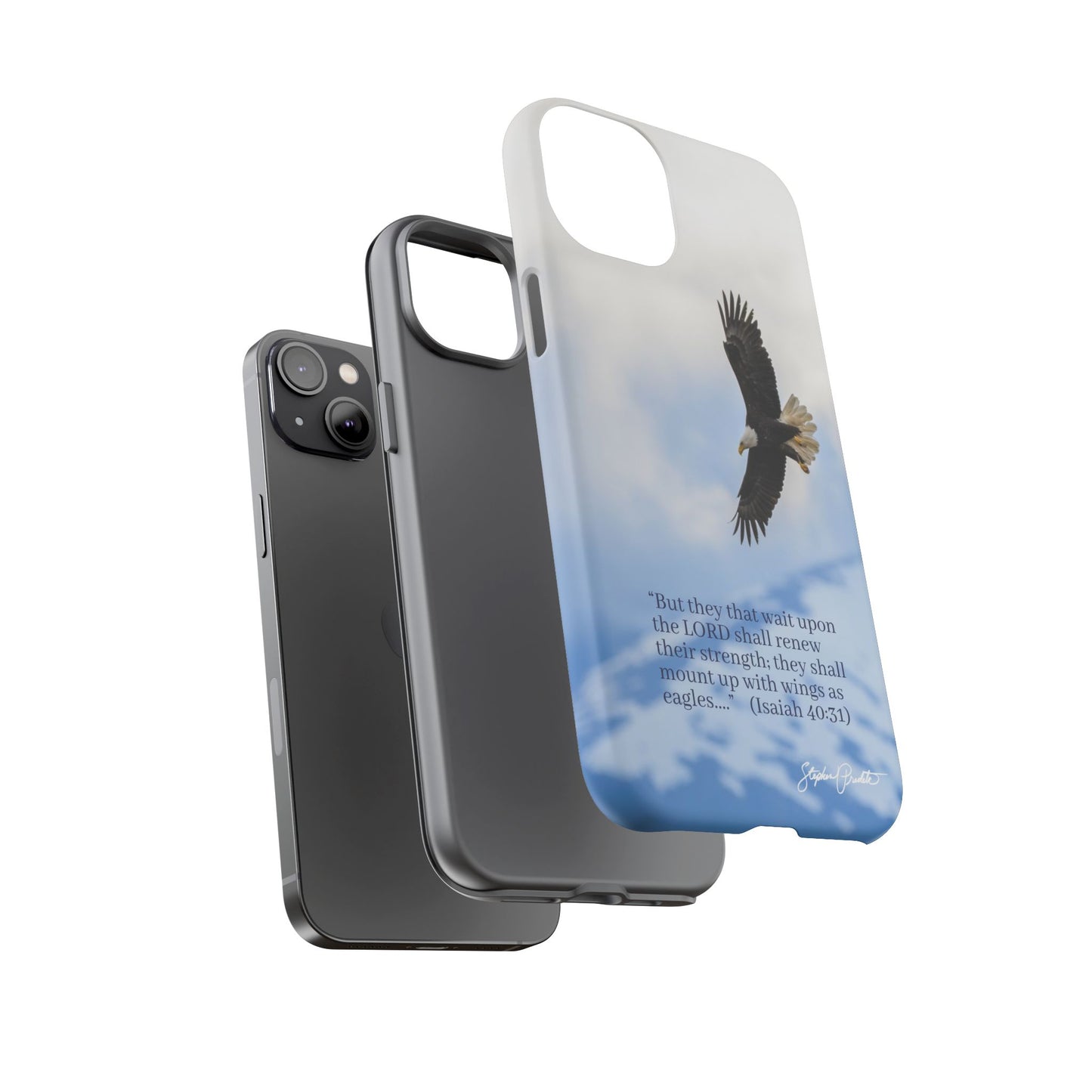 Phone Tough Case - Eagle Soaring in Alaska with Isaiah 40:31