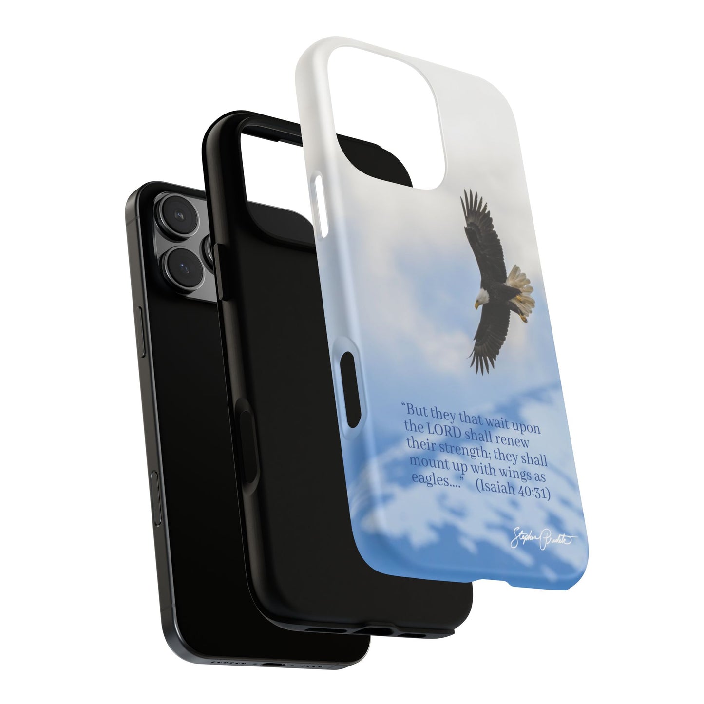 Phone Tough Case - Eagle Soaring in Alaska with Isaiah 40:31