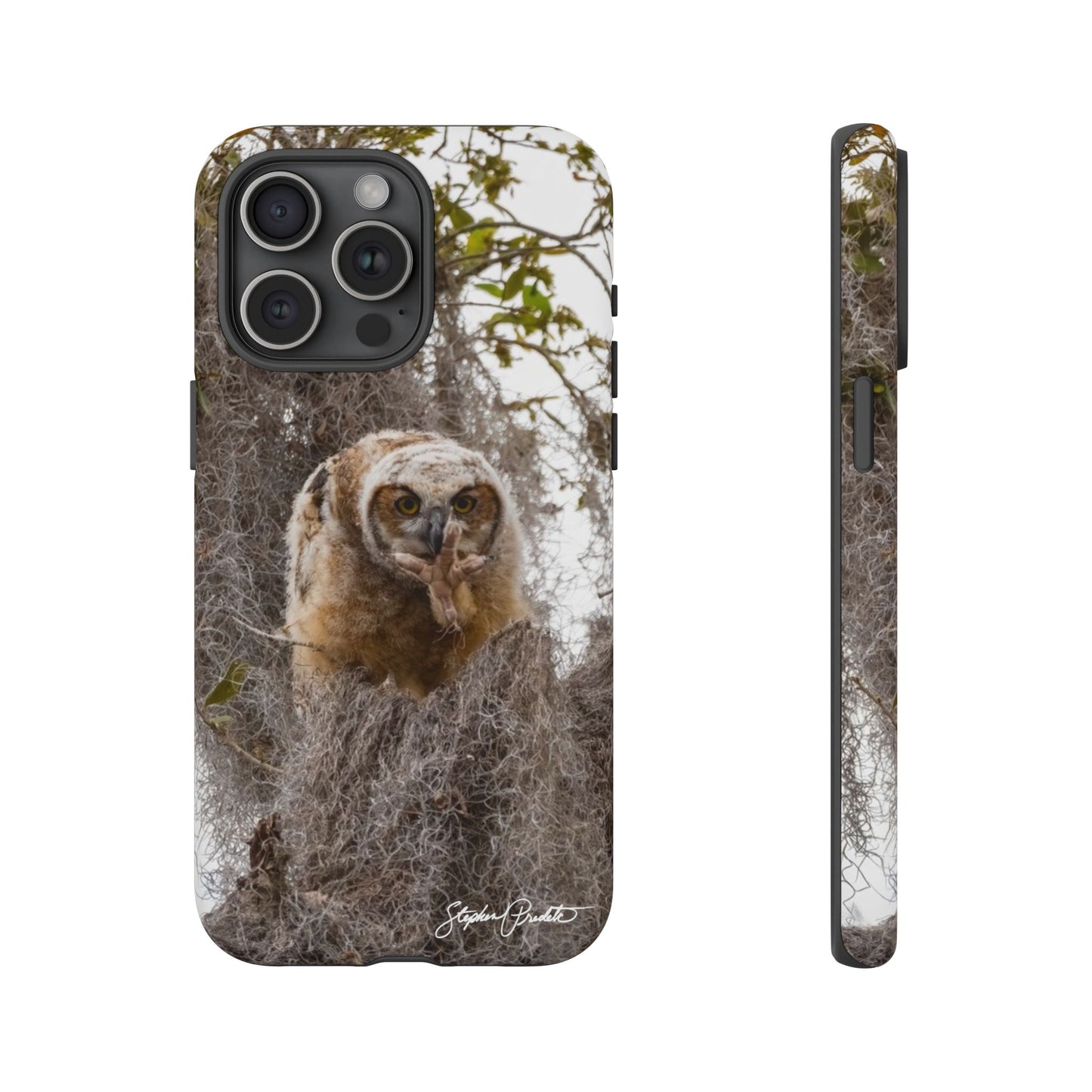 Phone Tough Case -- Great Horned Owlet "Baby Yoda"