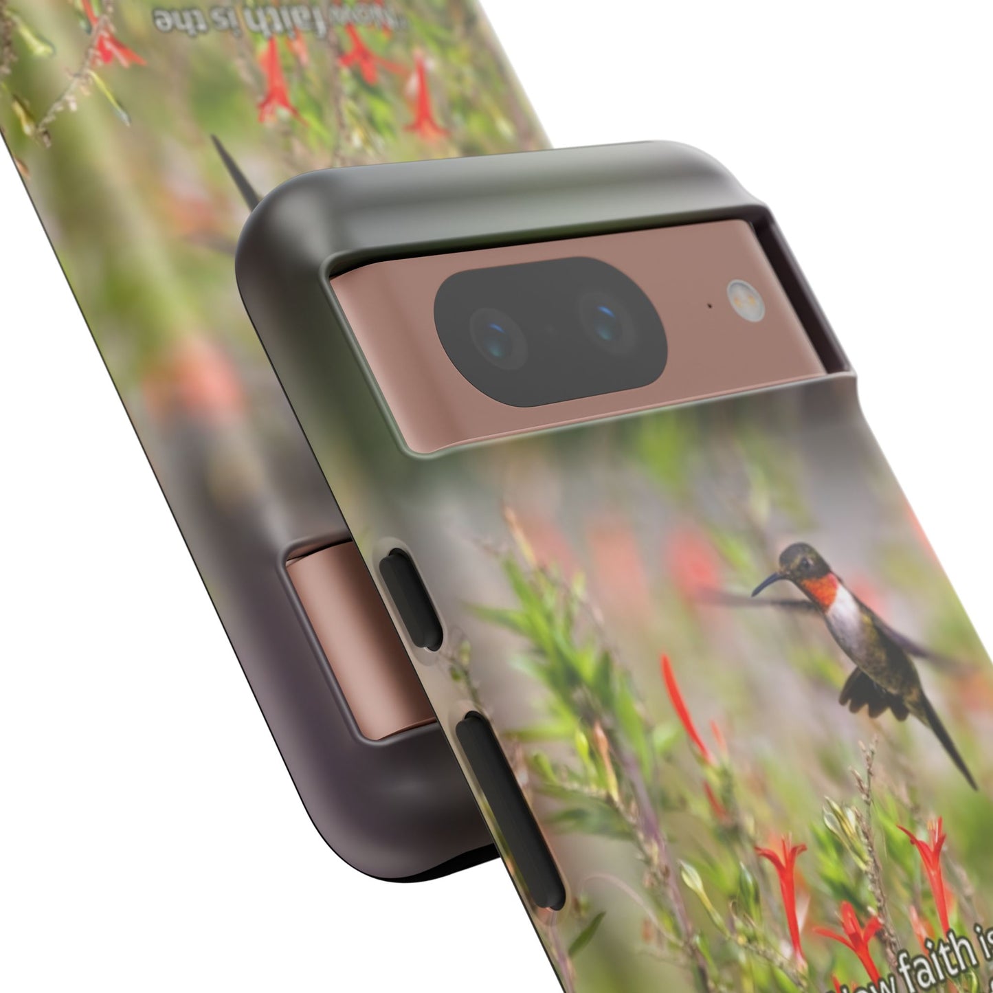 Phone Tough Case -- Heb. 11:1 -- Ruby-throated Hummingbird