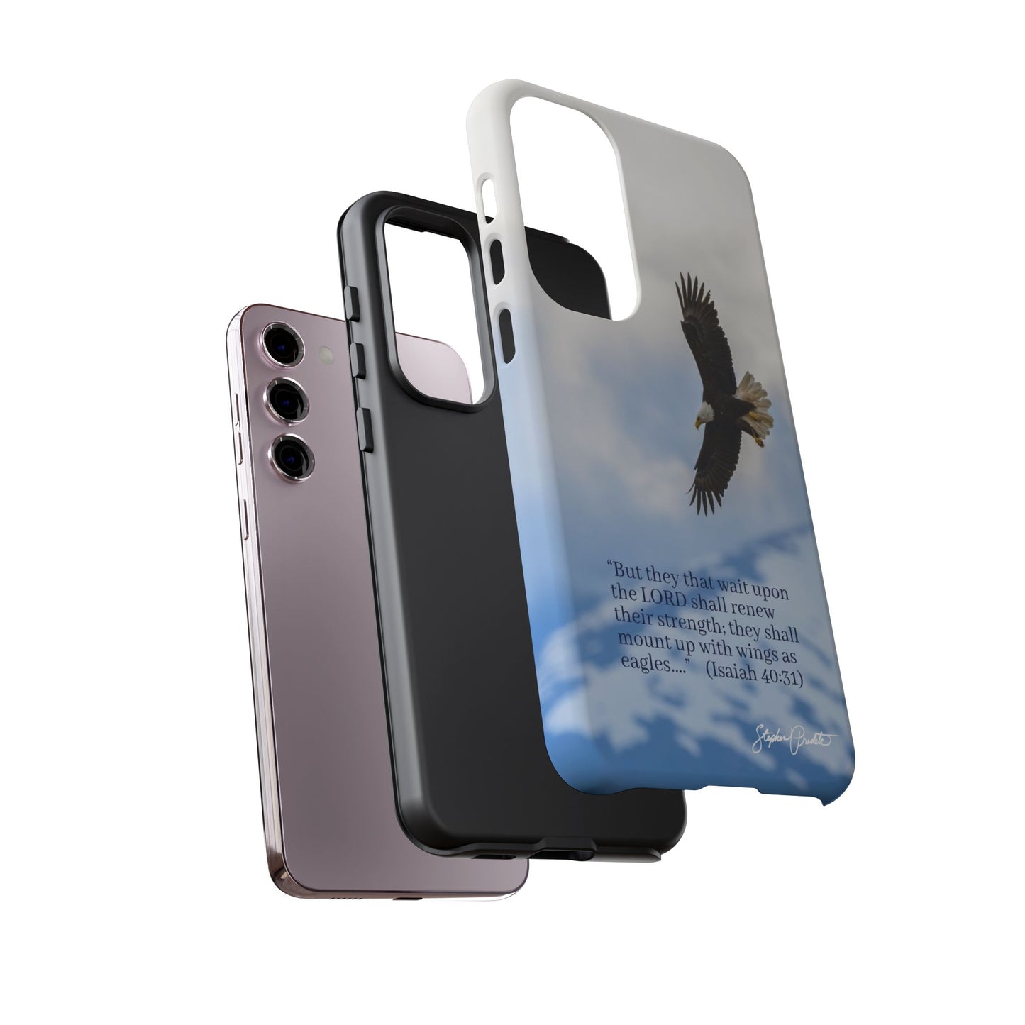 Phone Tough Case - Eagle Soaring in Alaska with Isaiah 40:31