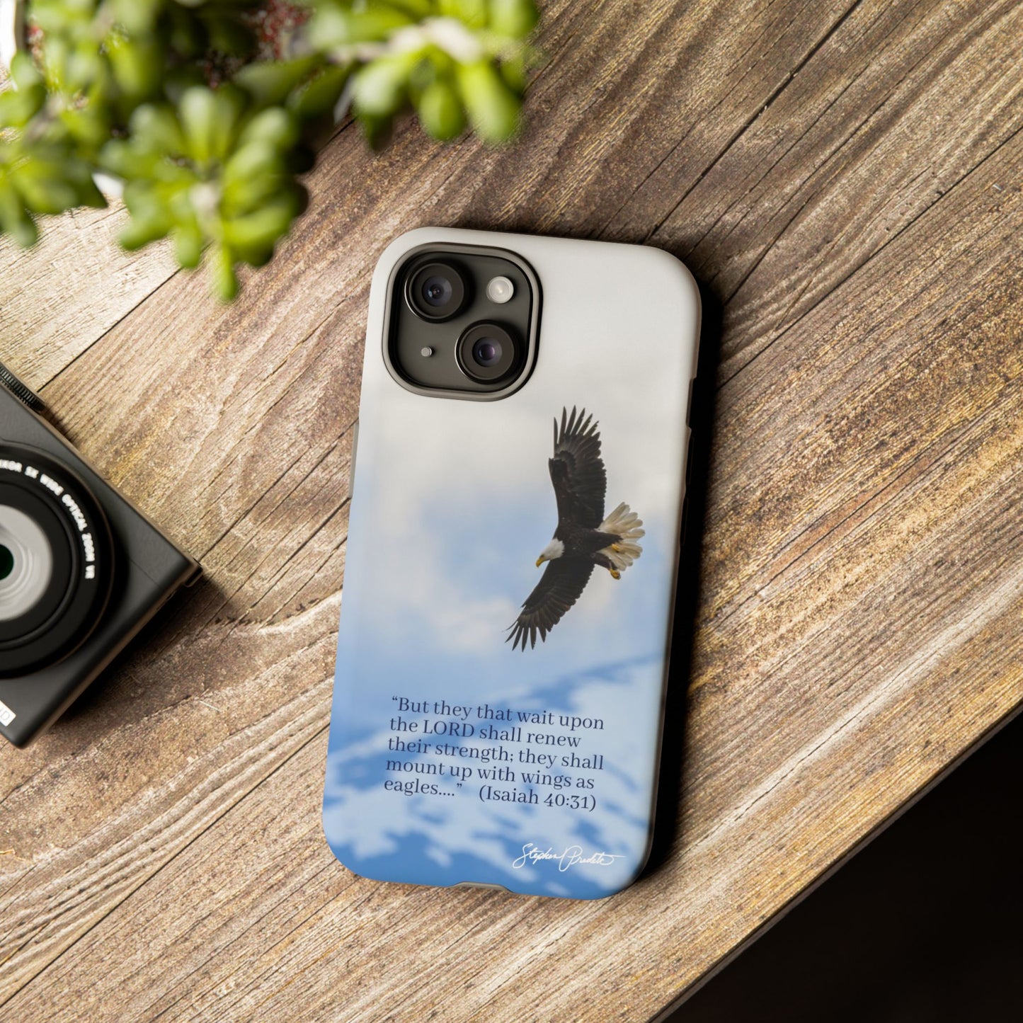Phone Tough Case - Eagle Soaring in Alaska with Isaiah 40:31