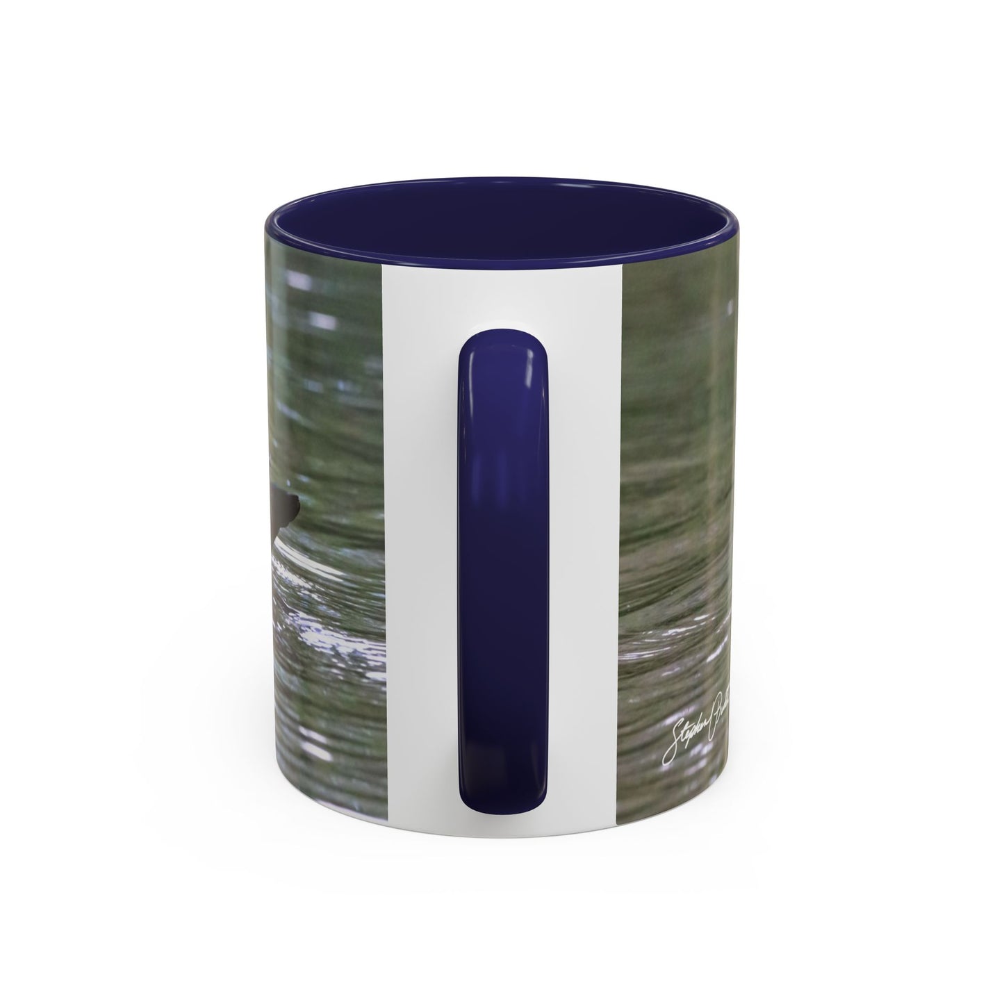 Accent Coffee Mug (11oz, 15oz) -- Wood Ducks Kissing