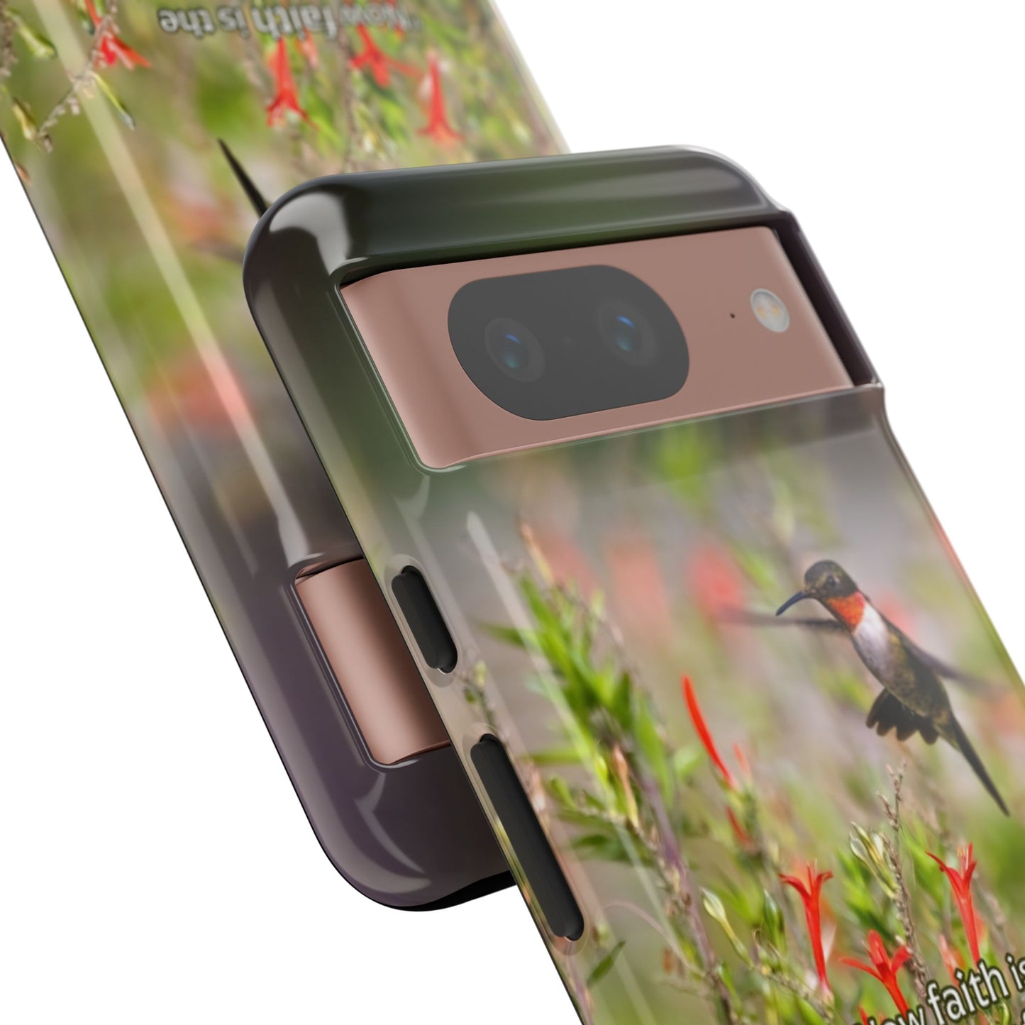 Phone Tough Case -- Heb. 11:1 -- Ruby-throated Hummingbird