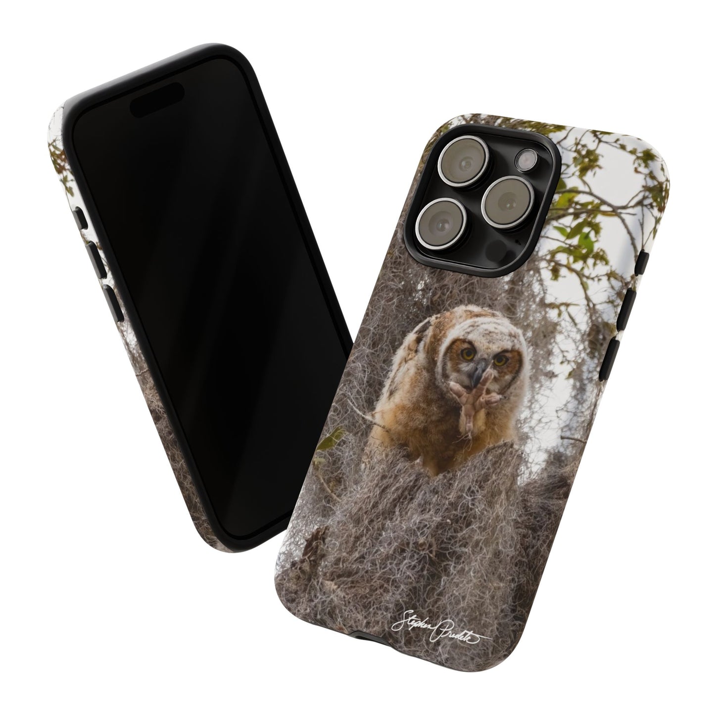 Phone Tough Case -- Great Horned Owlet "Baby Yoda"