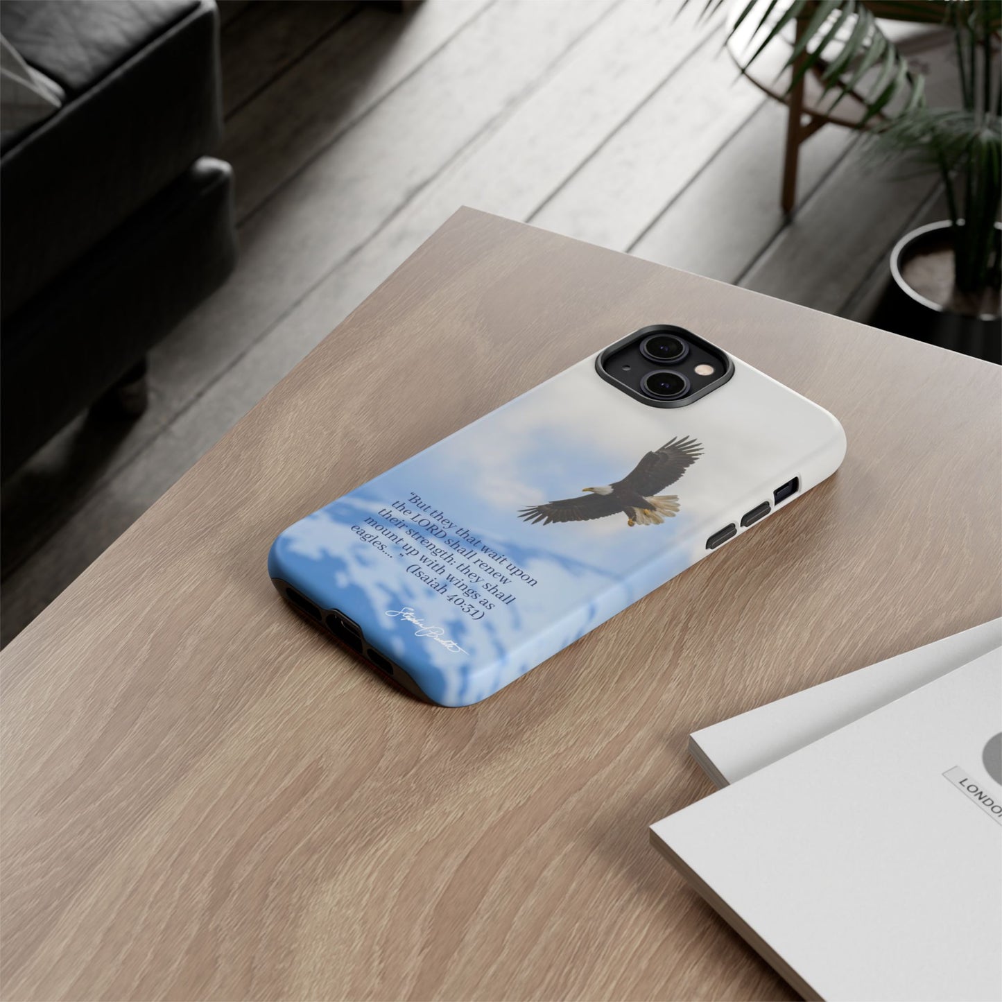 Phone Tough Case - Eagle Soaring in Alaska with Isaiah 40:31
