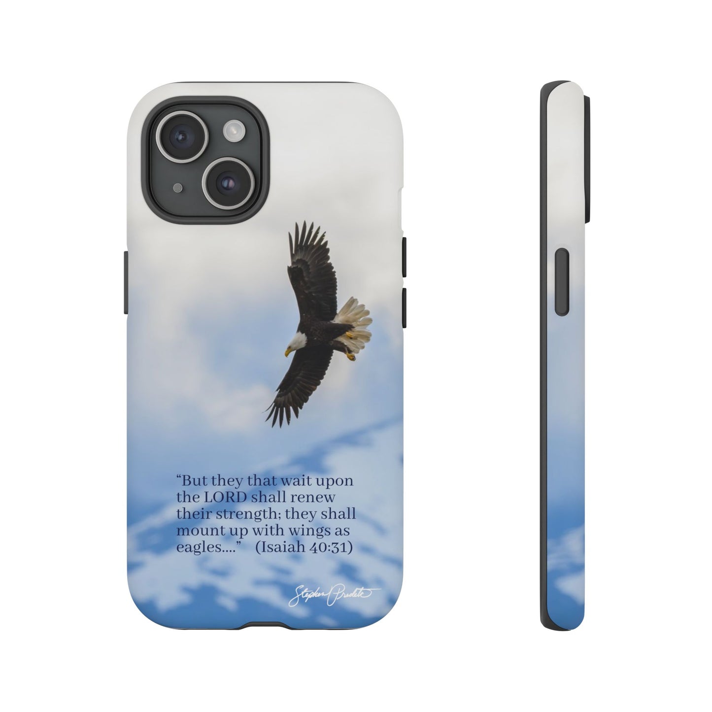 Phone Tough Case - Eagle Soaring in Alaska with Isaiah 40:31