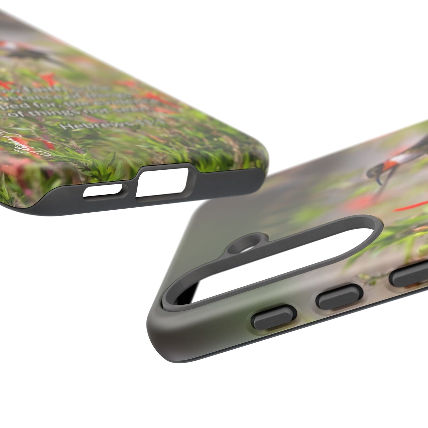 Phone Tough Case -- Heb. 11:1 -- Ruby-throated Hummingbird