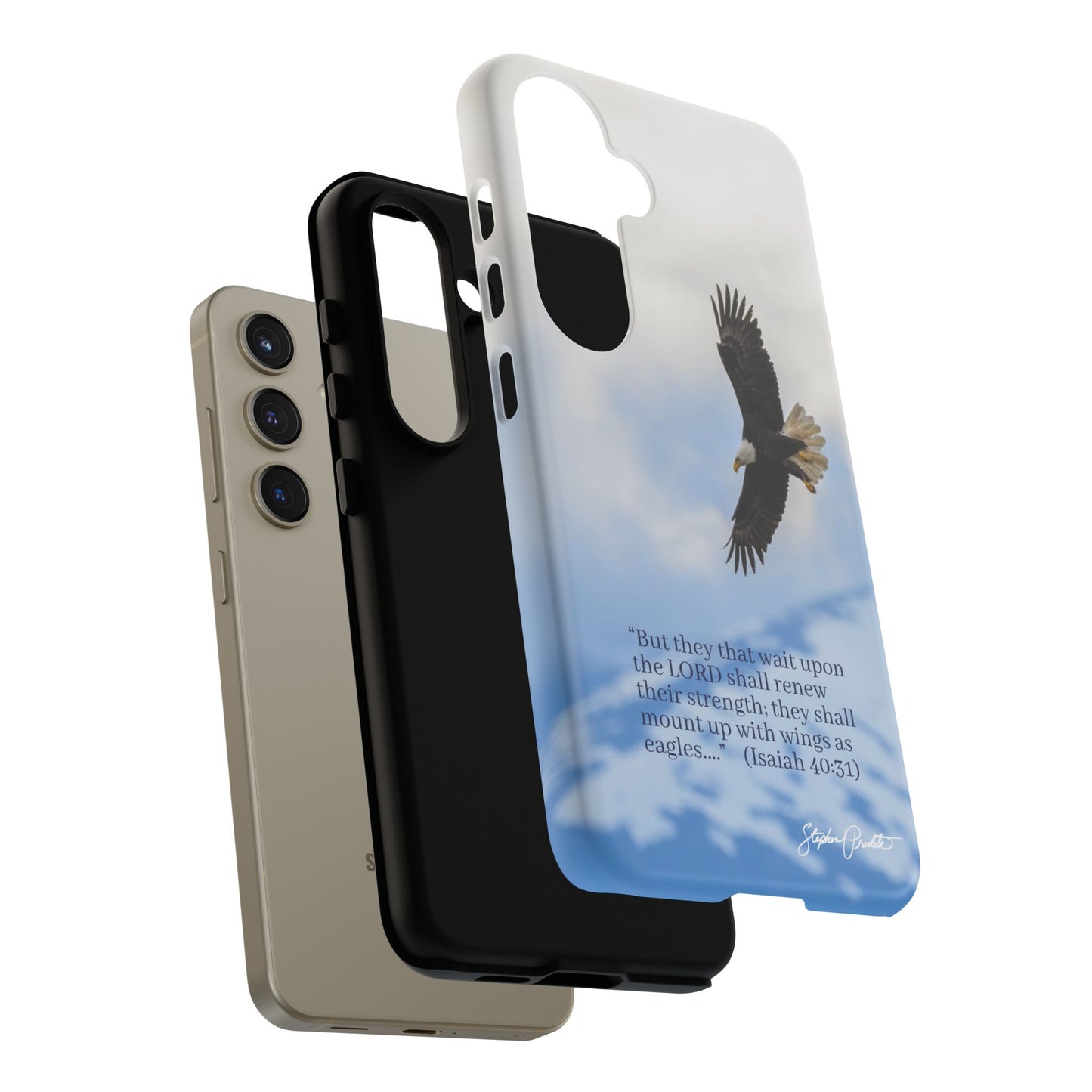 Phone Tough Case - Eagle Soaring in Alaska with Isaiah 40:31