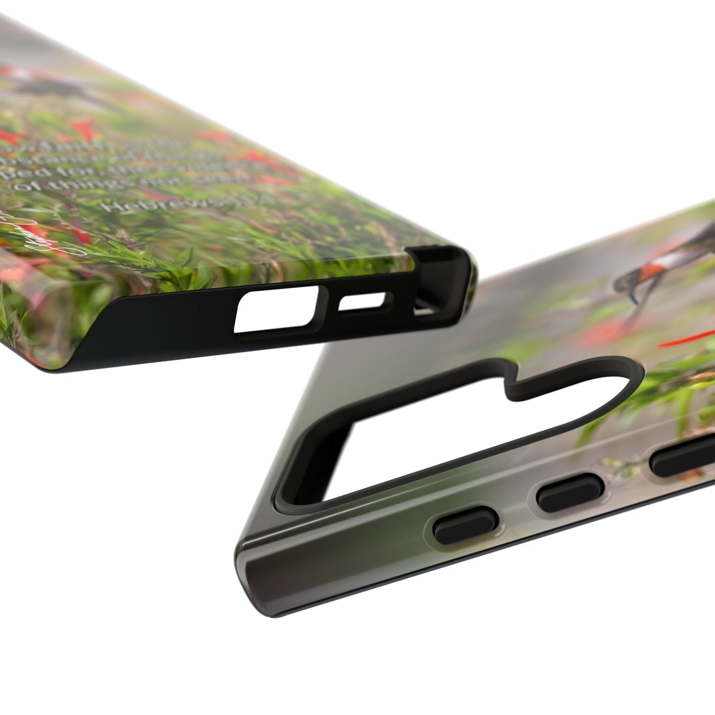 Phone Tough Case -- Heb. 11:1 -- Ruby-throated Hummingbird