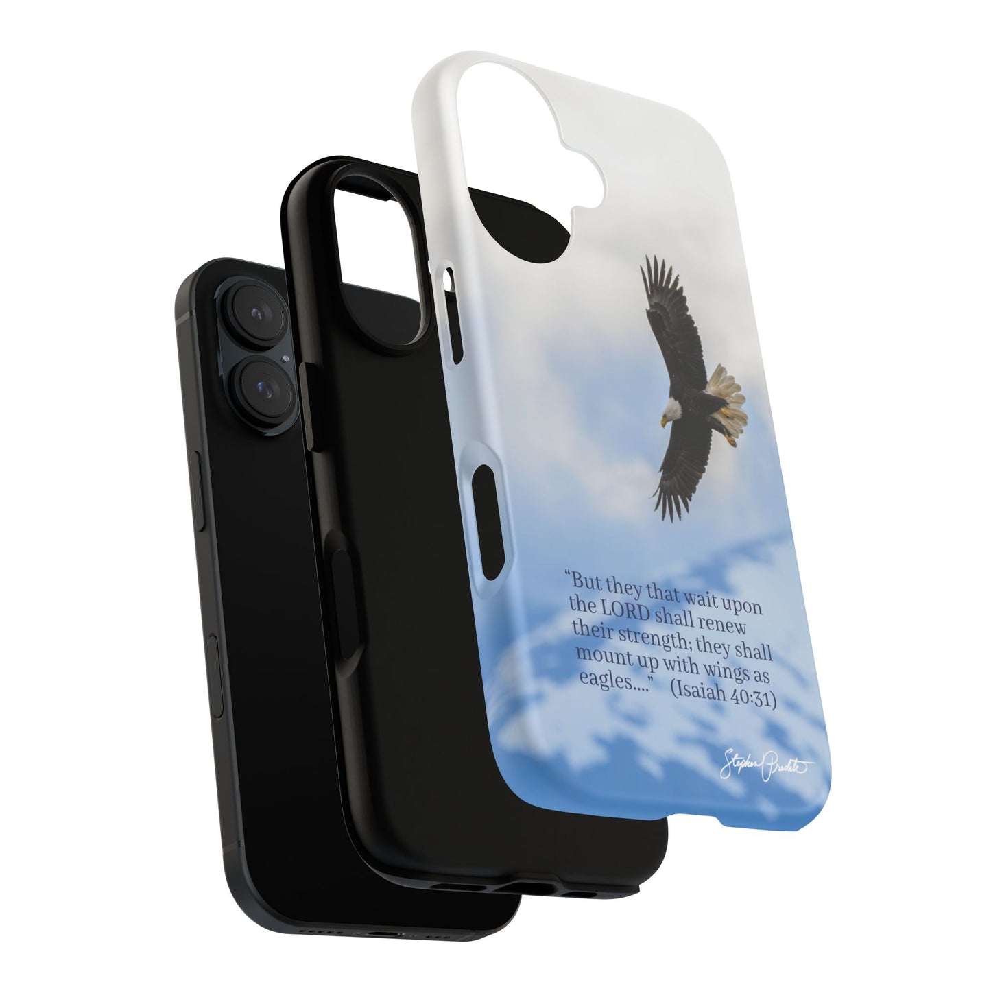 Phone Tough Case - Eagle Soaring in Alaska with Isaiah 40:31