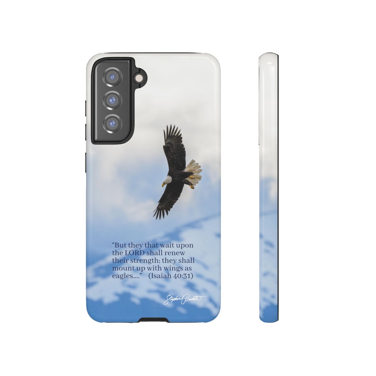 Phone Tough Case - Eagle Soaring in Alaska with Isaiah 40:31