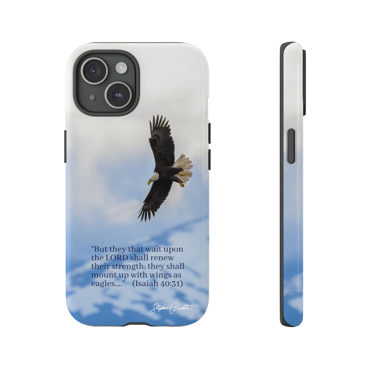 Phone Tough Case - Eagle Soaring in Alaska with Isaiah 40:31