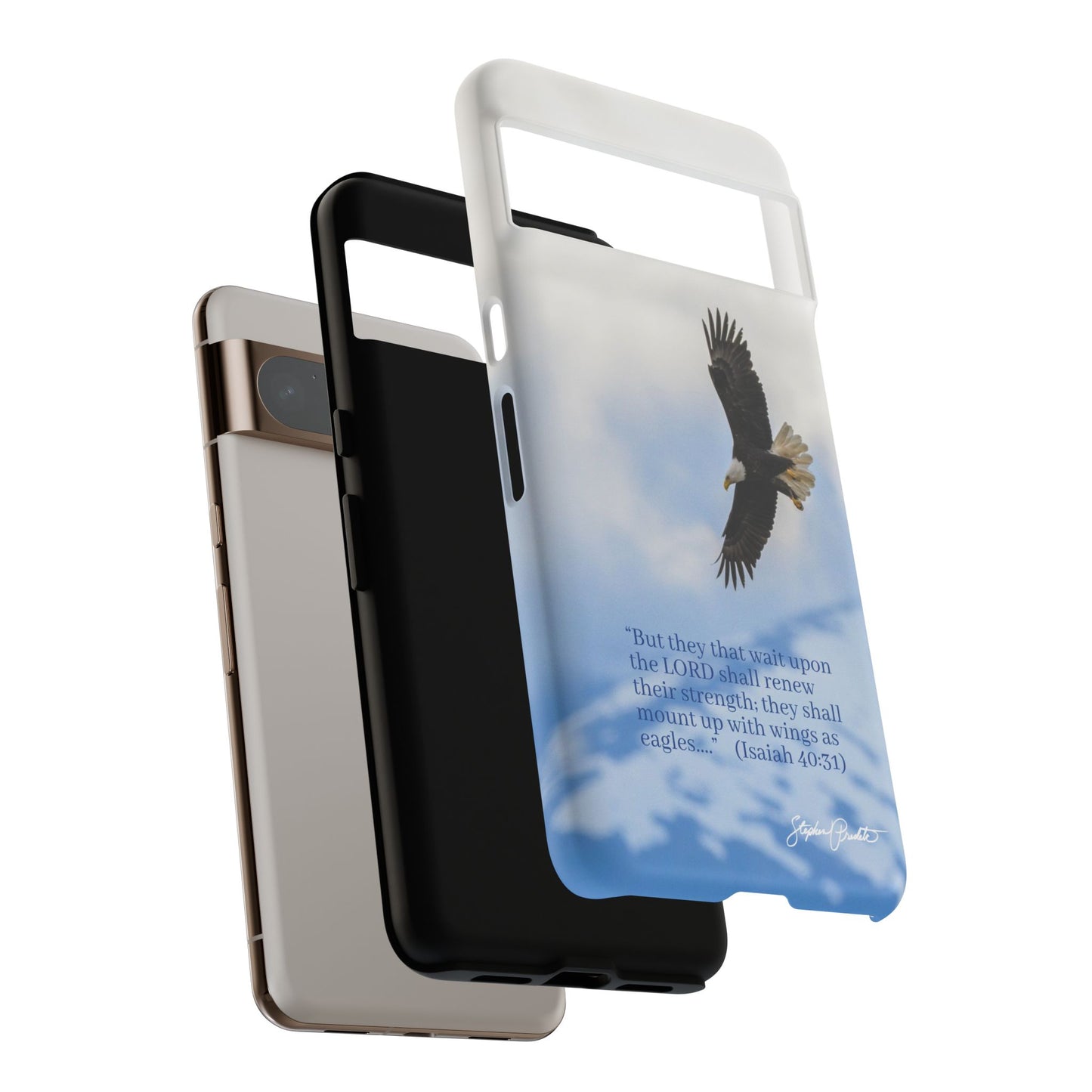 Phone Tough Case - Eagle Soaring in Alaska with Isaiah 40:31