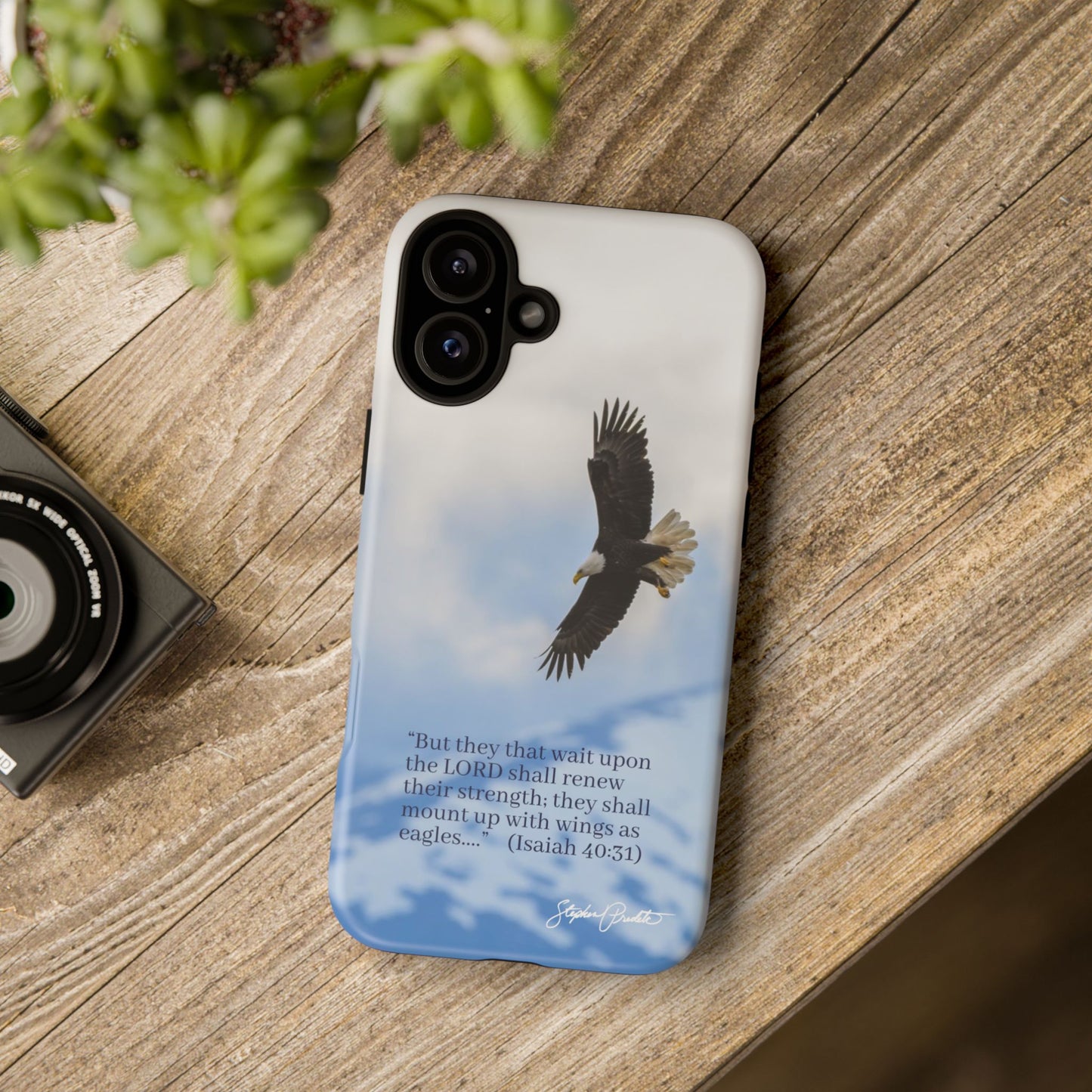 Phone Tough Case - Eagle Soaring in Alaska with Isaiah 40:31