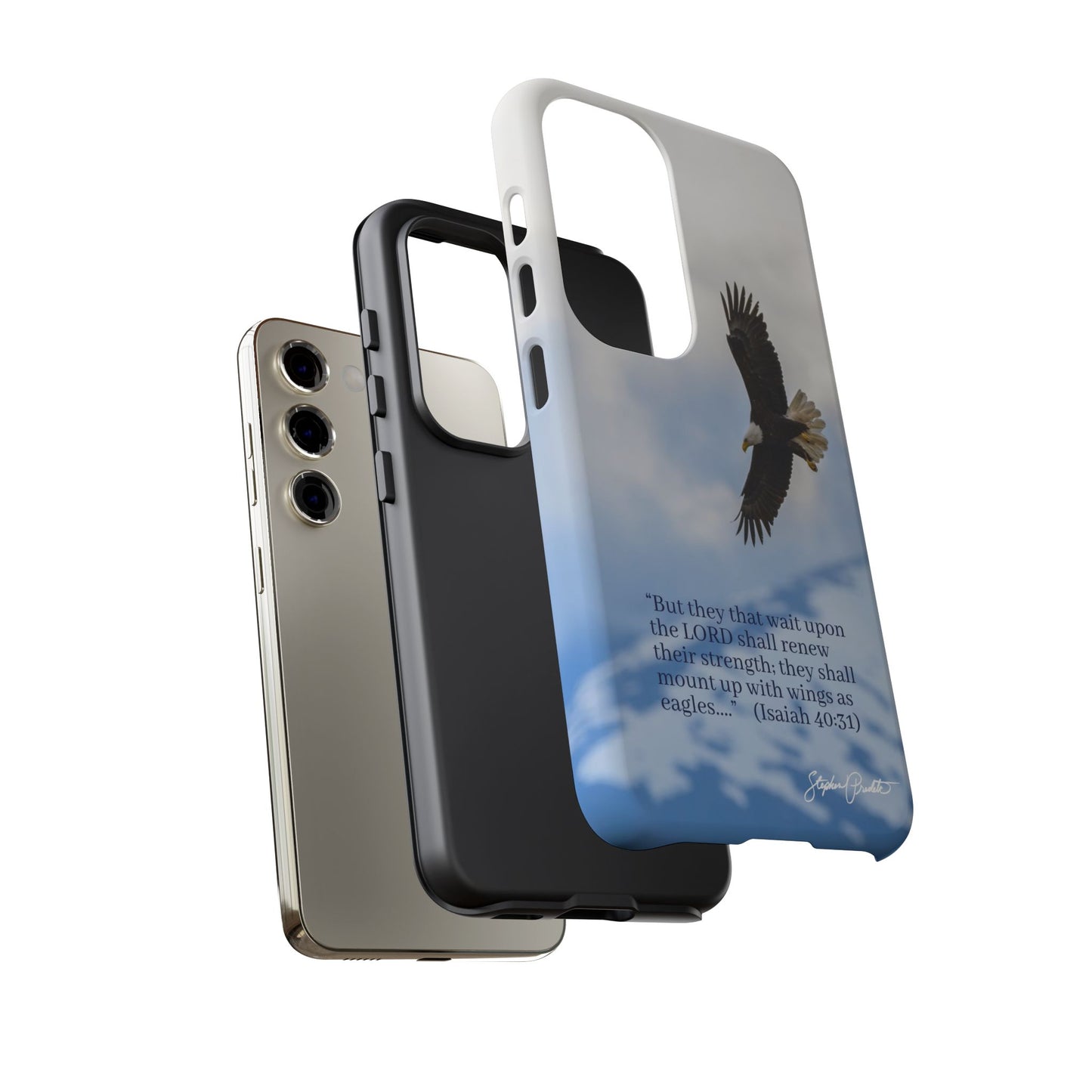 Phone Tough Case - Eagle Soaring in Alaska with Isaiah 40:31