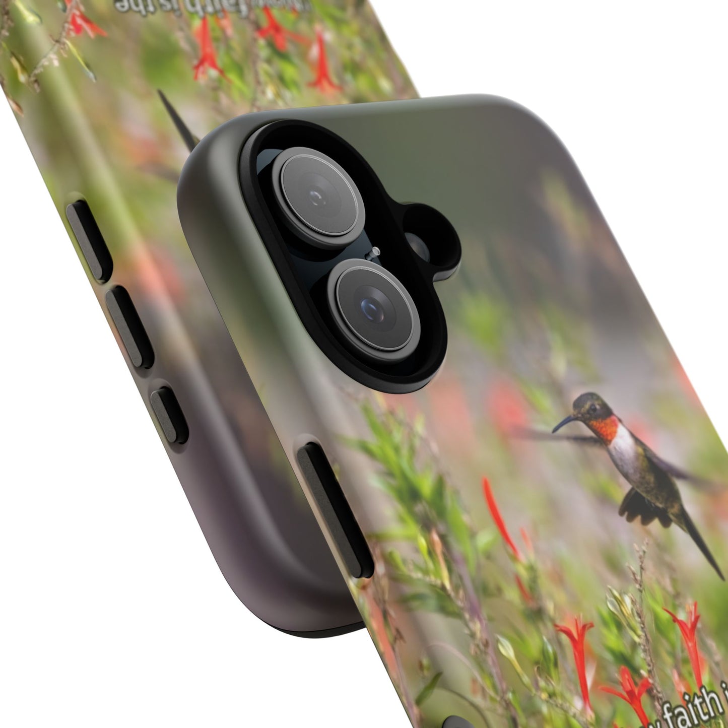 Phone Tough Case -- Heb. 11:1 -- Ruby-throated Hummingbird
