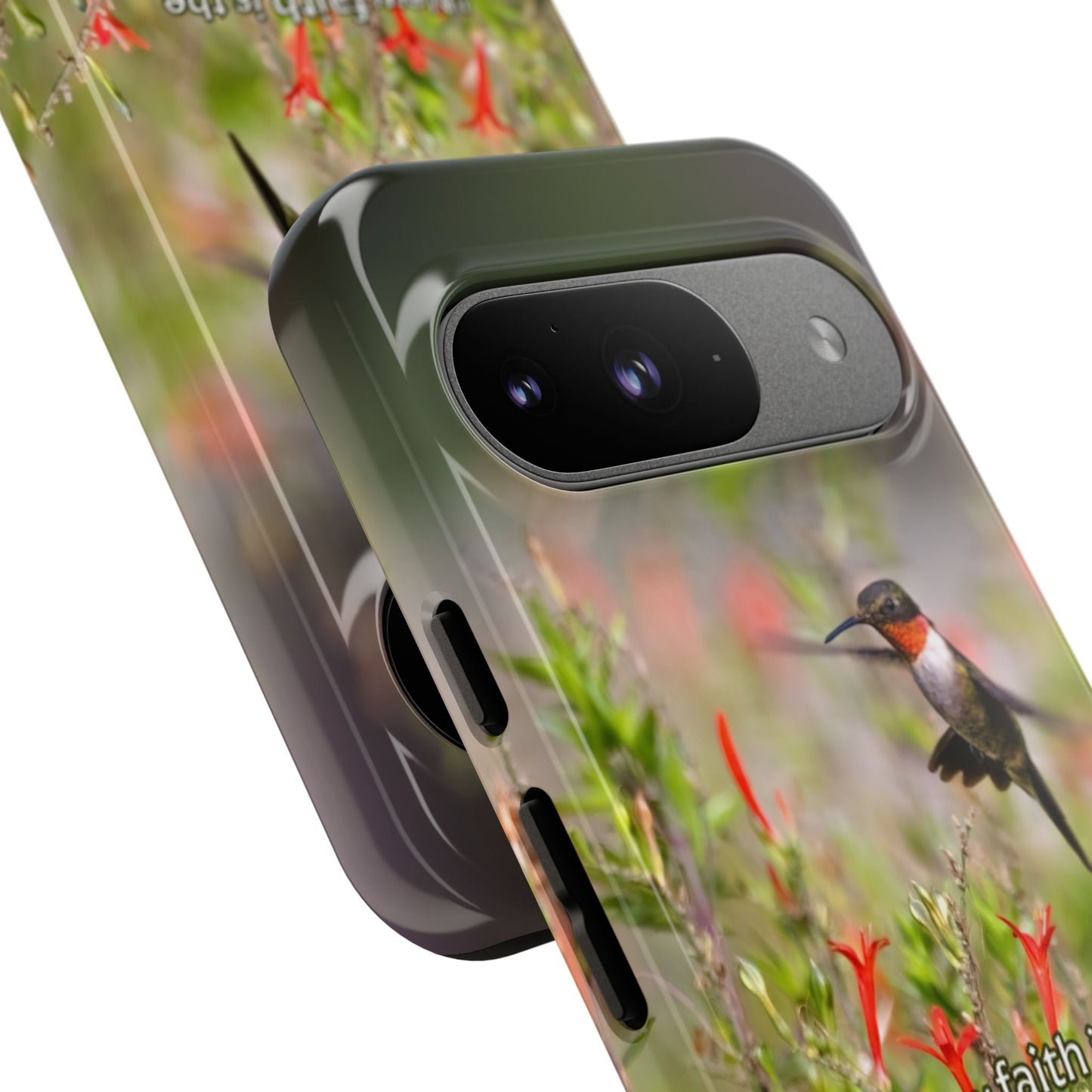 Phone Tough Case -- Heb. 11:1 -- Ruby-throated Hummingbird